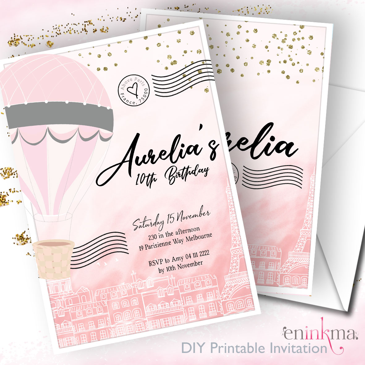 Flying High Invitations design preview