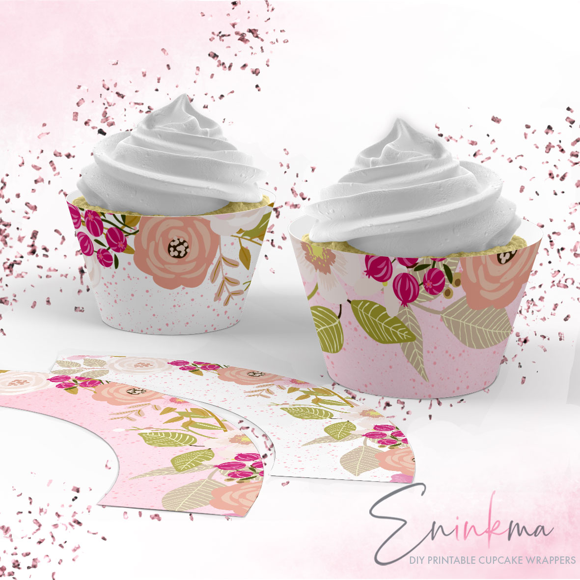 Fairy Glow Cupcake Wrappers design preview