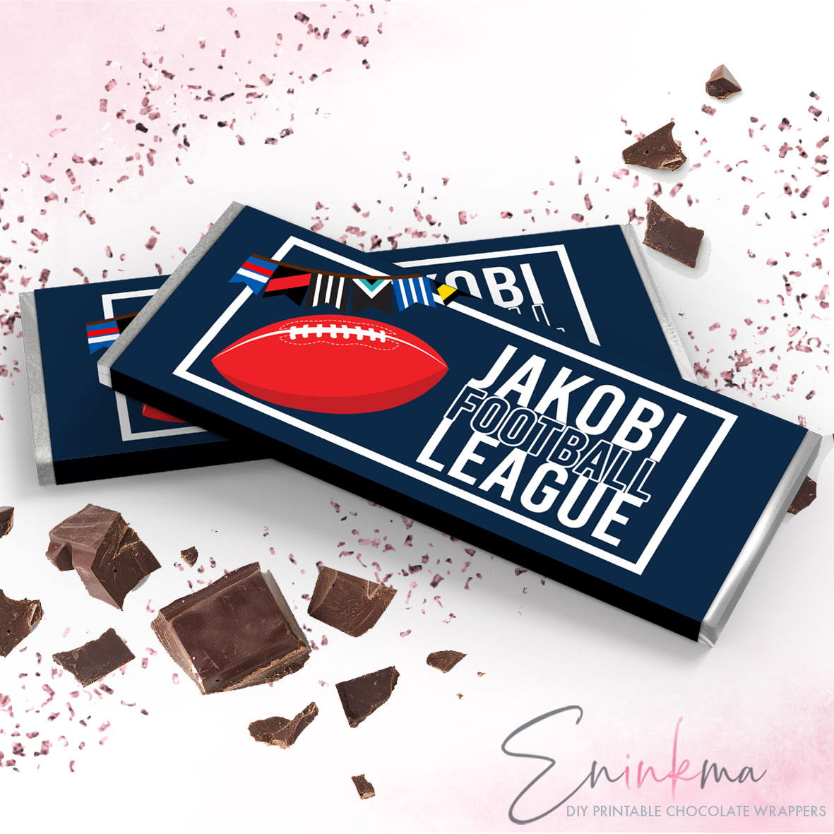 Aussie Rules Ace Chocolate Wrappers design preview