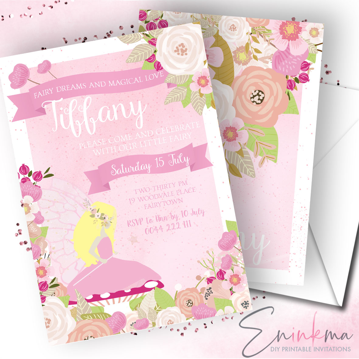 Fairy Glow Invitations design preview