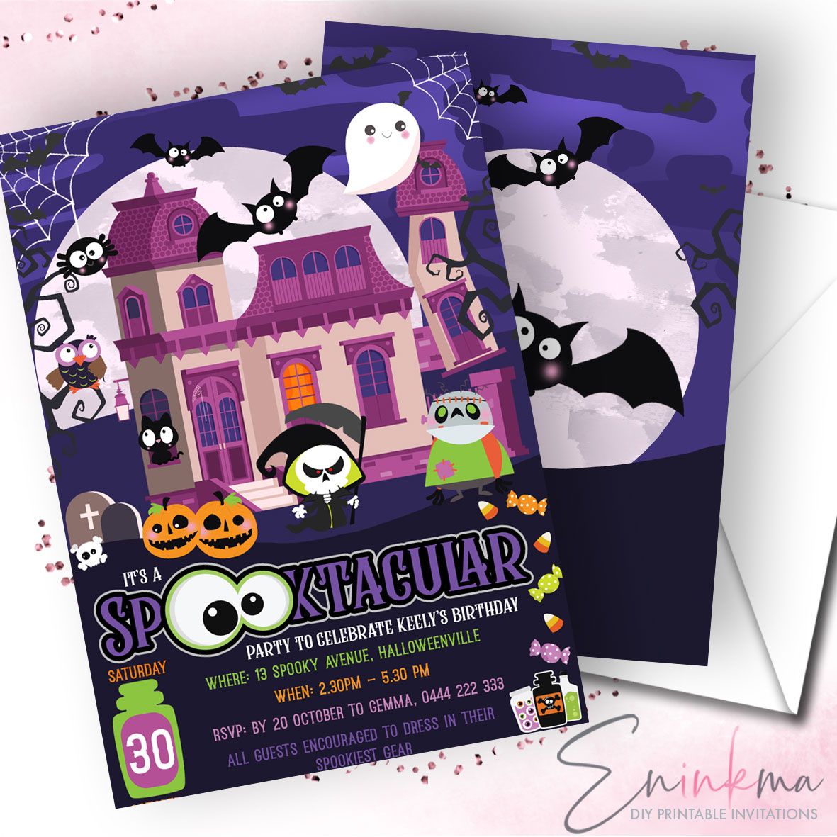Spooktacular Invitations design preview