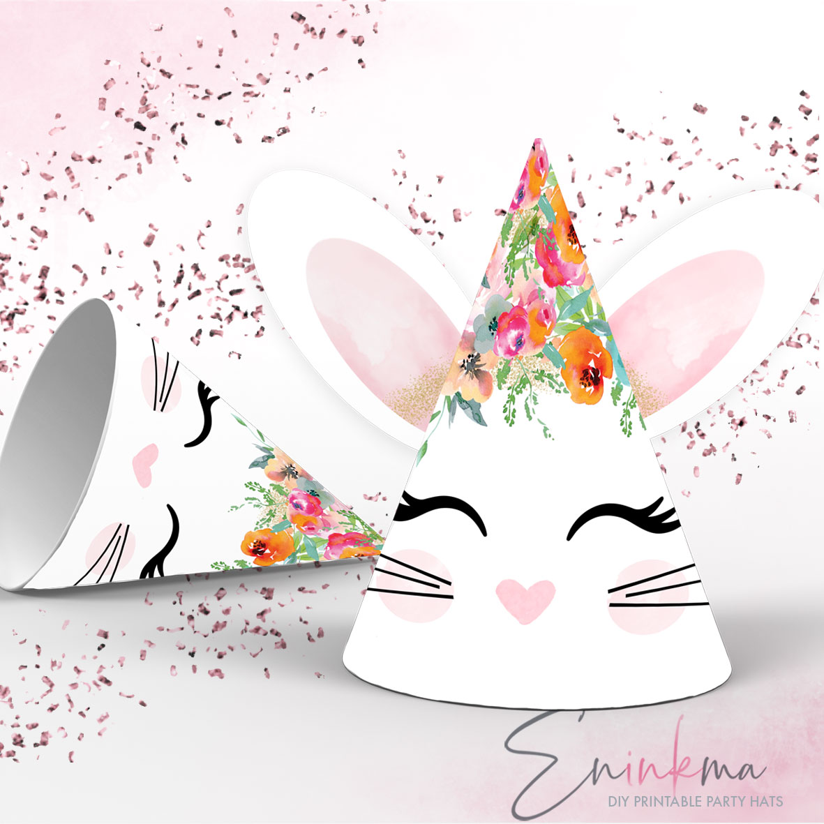 Easter Buns Party Hat design preview