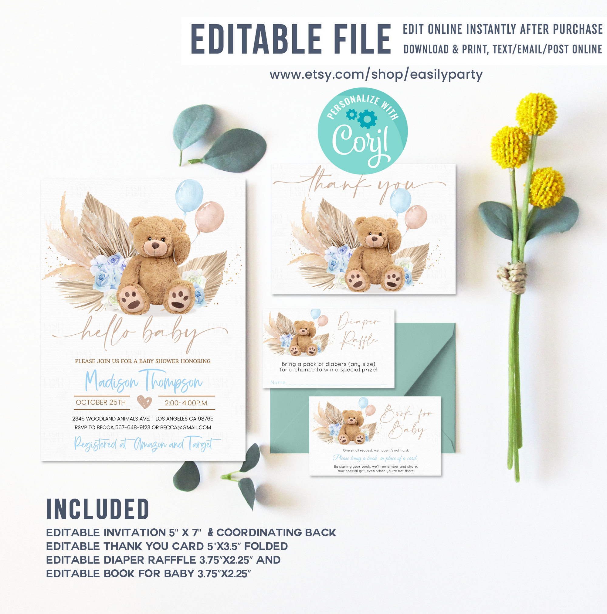 TB001 - Teddy bear bundle design preview