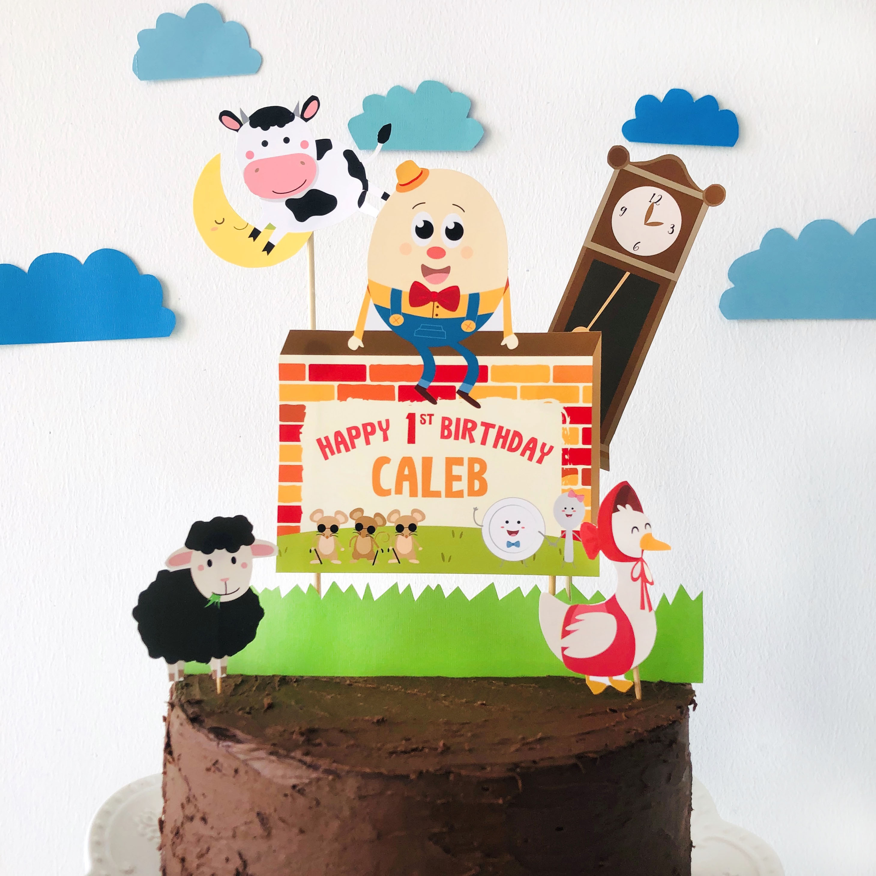 Nursery Rhyme Cake Topper design preview