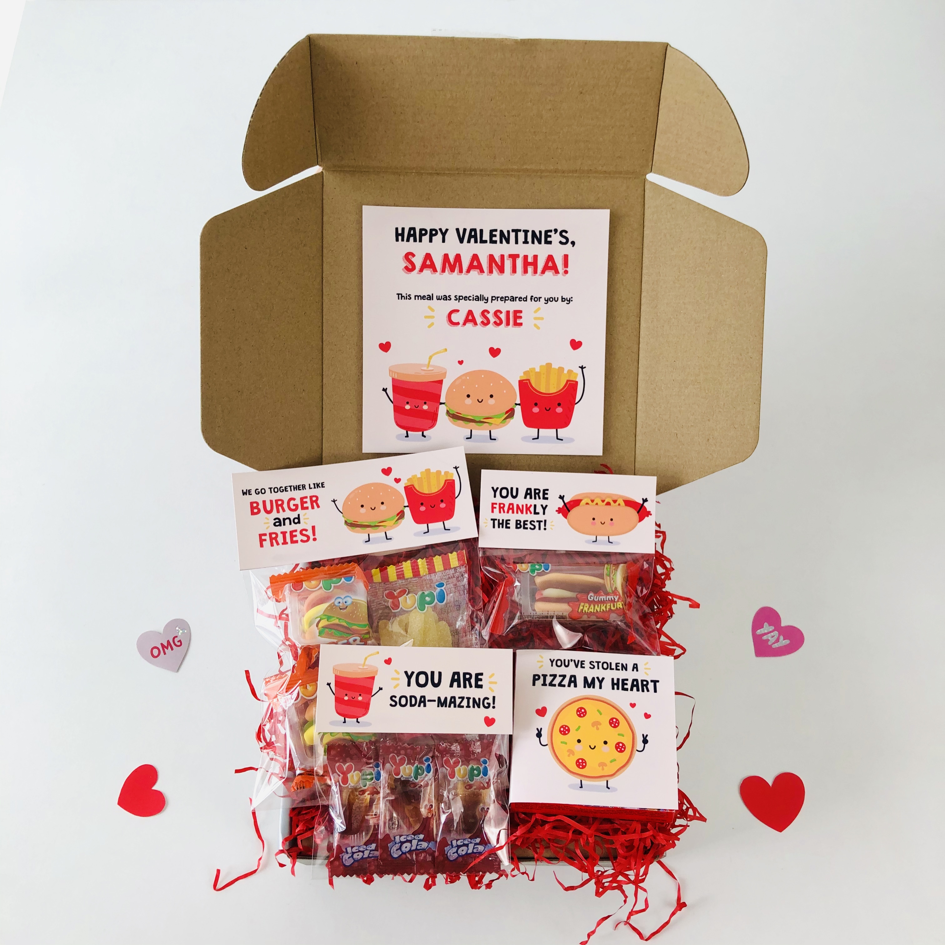 Valentines Fast Food Set Meal Printables design preview