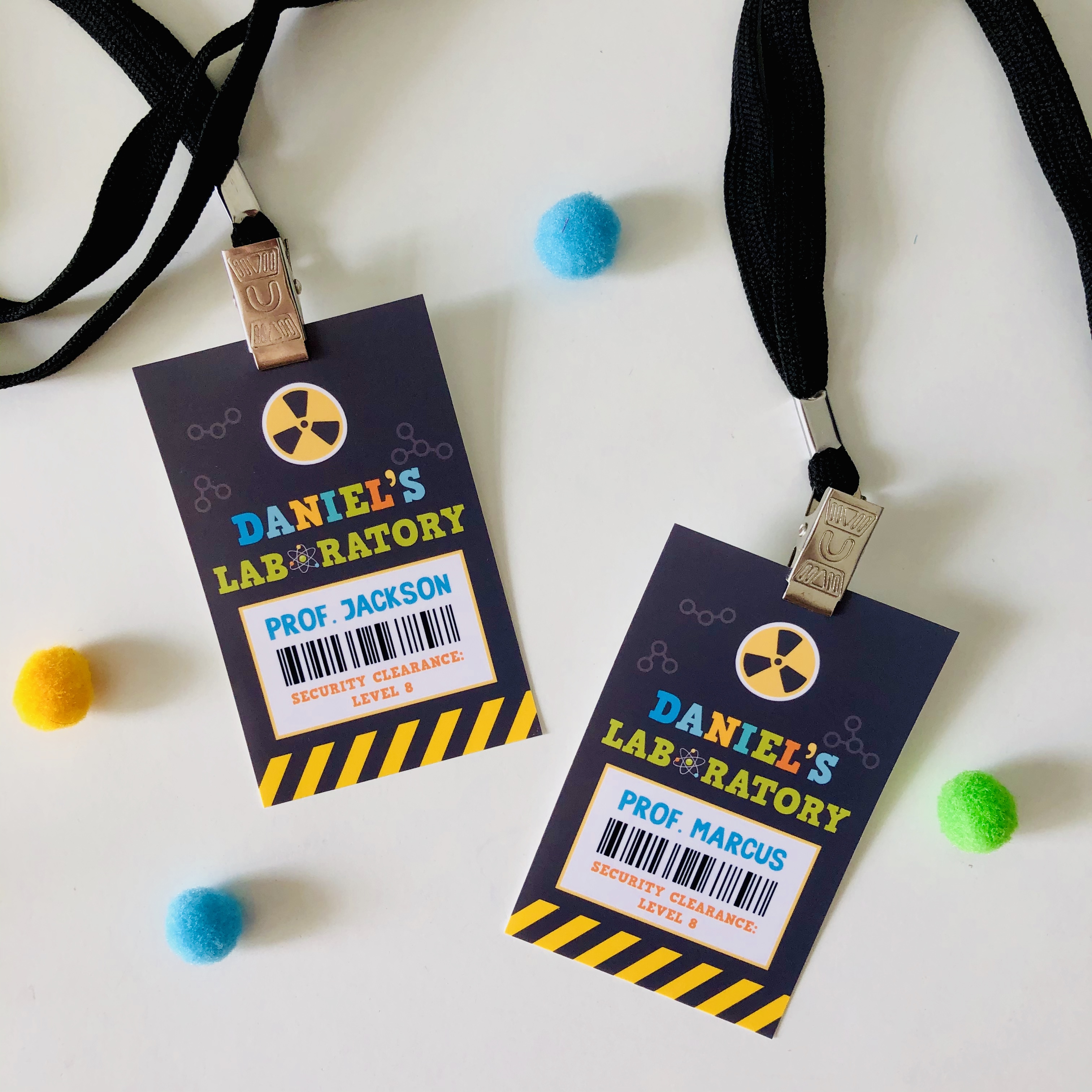 Mad Science Lab Access Card design preview