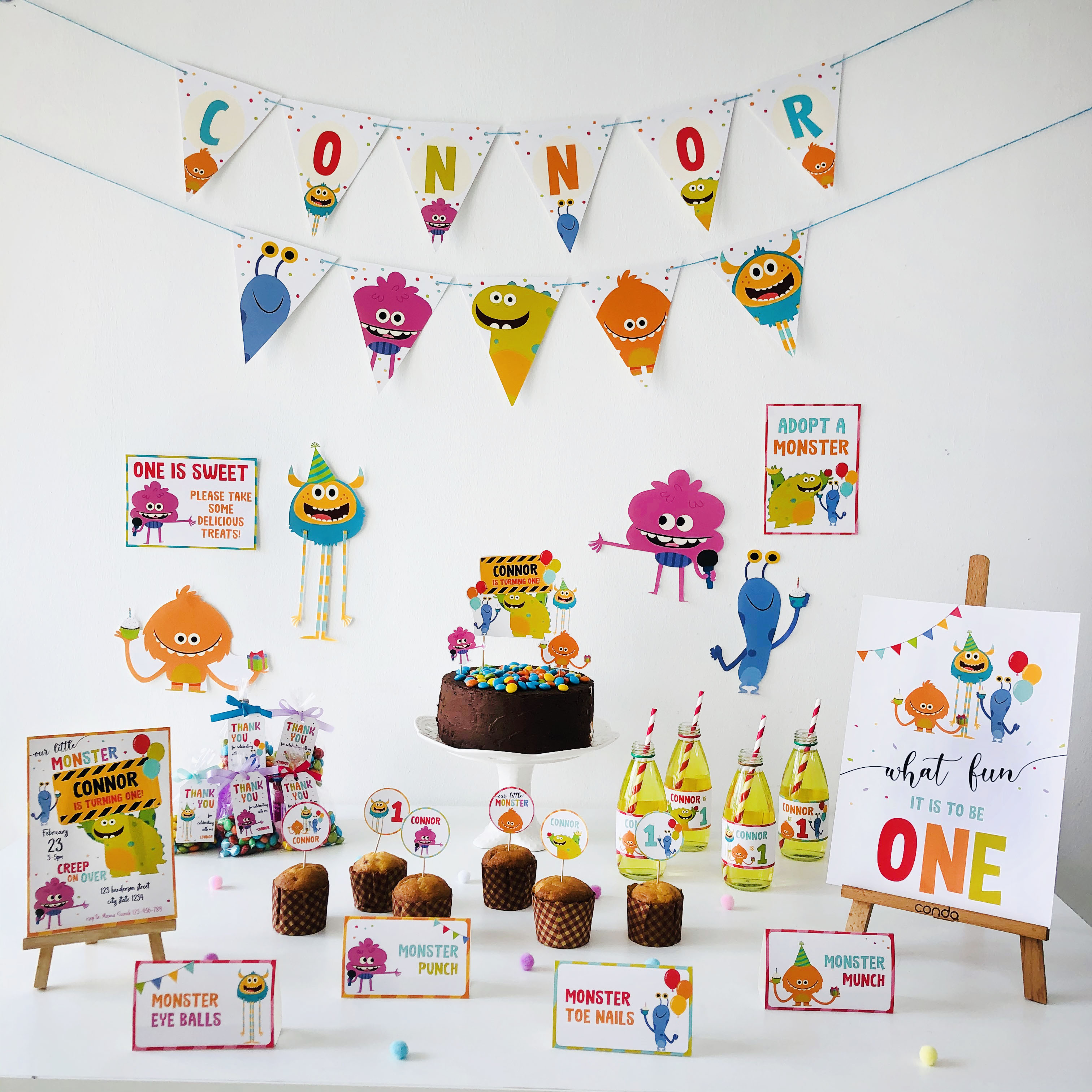 Monsters Party Kit design preview
