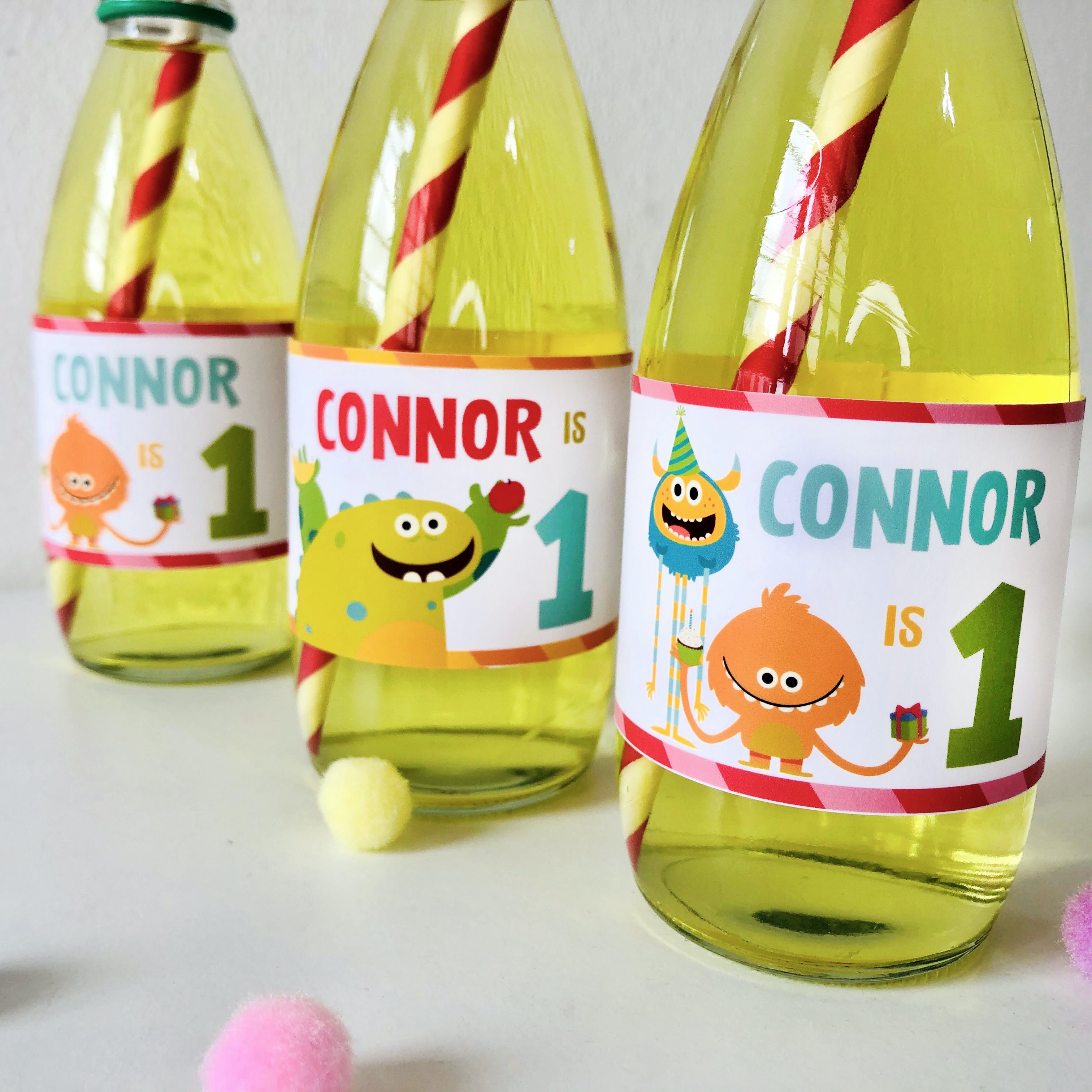 Monsters Drinks Labels design preview