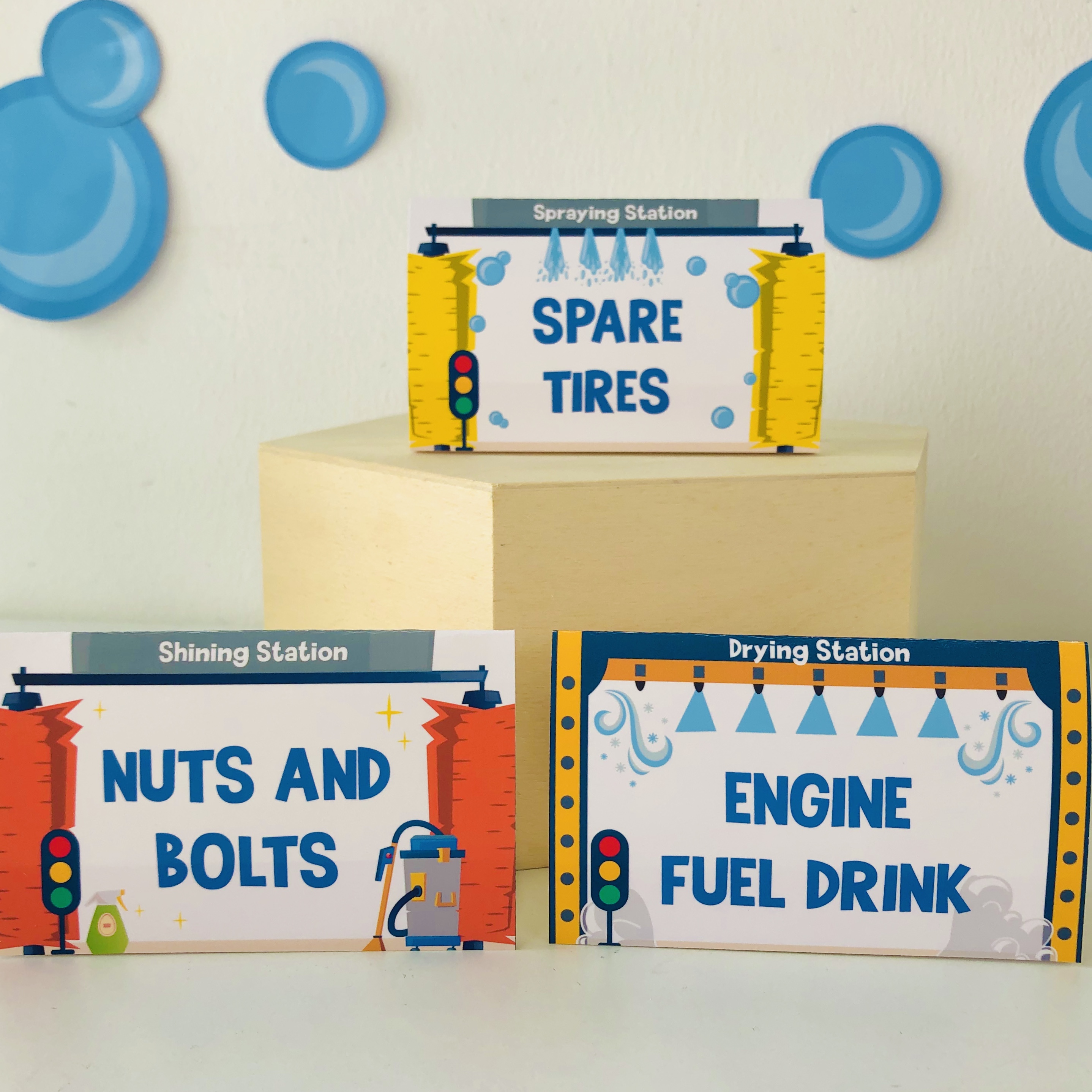Car Wash Food Labels design preview