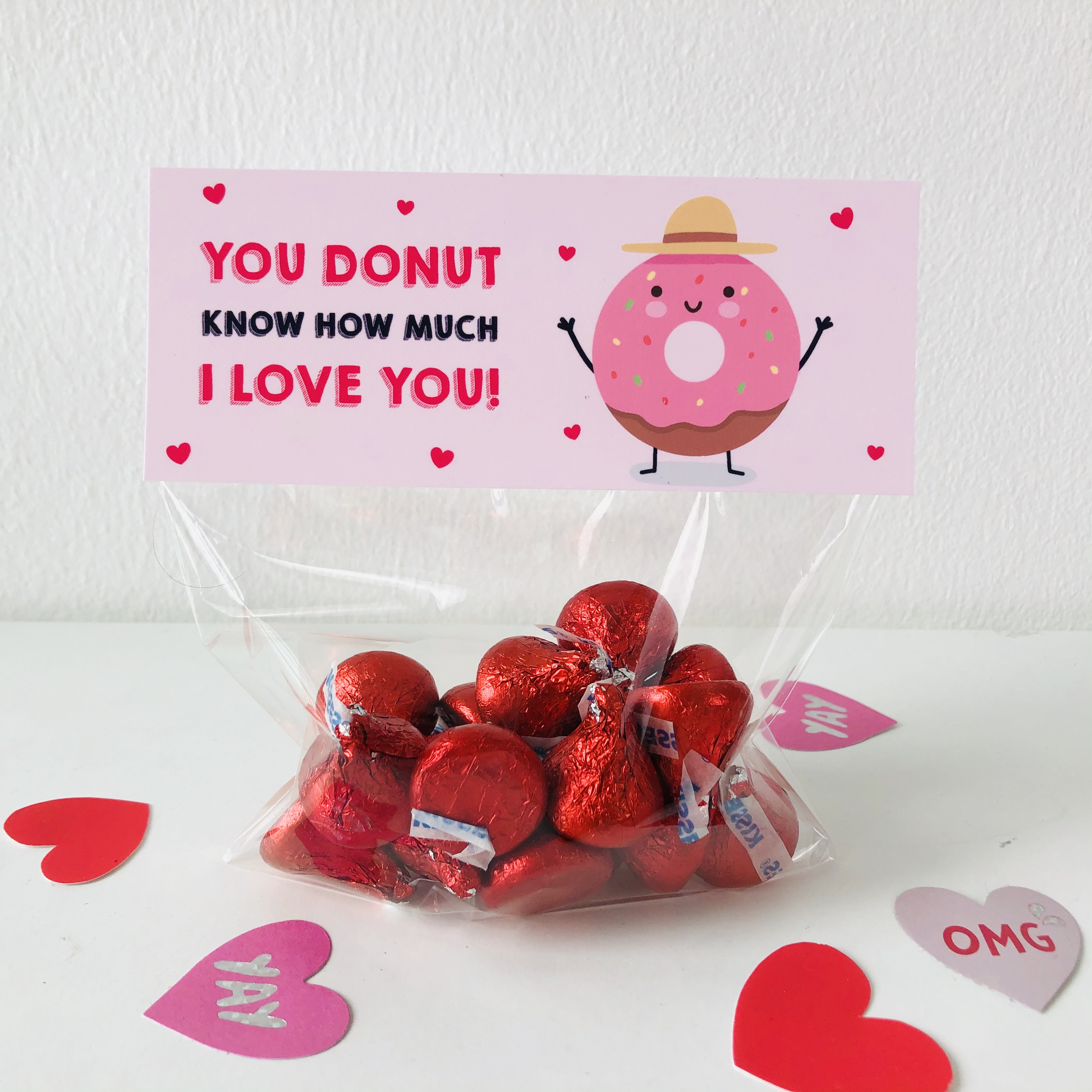 Valentines Donut Printable design preview