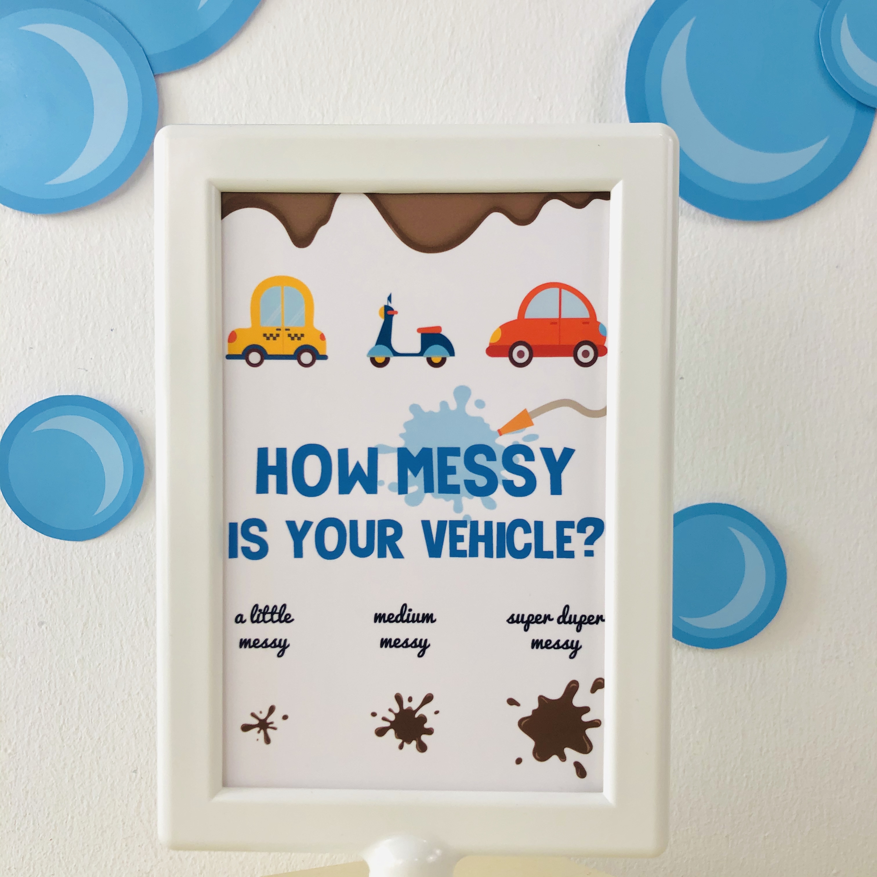 Car Wash How Messy Sign design preview
