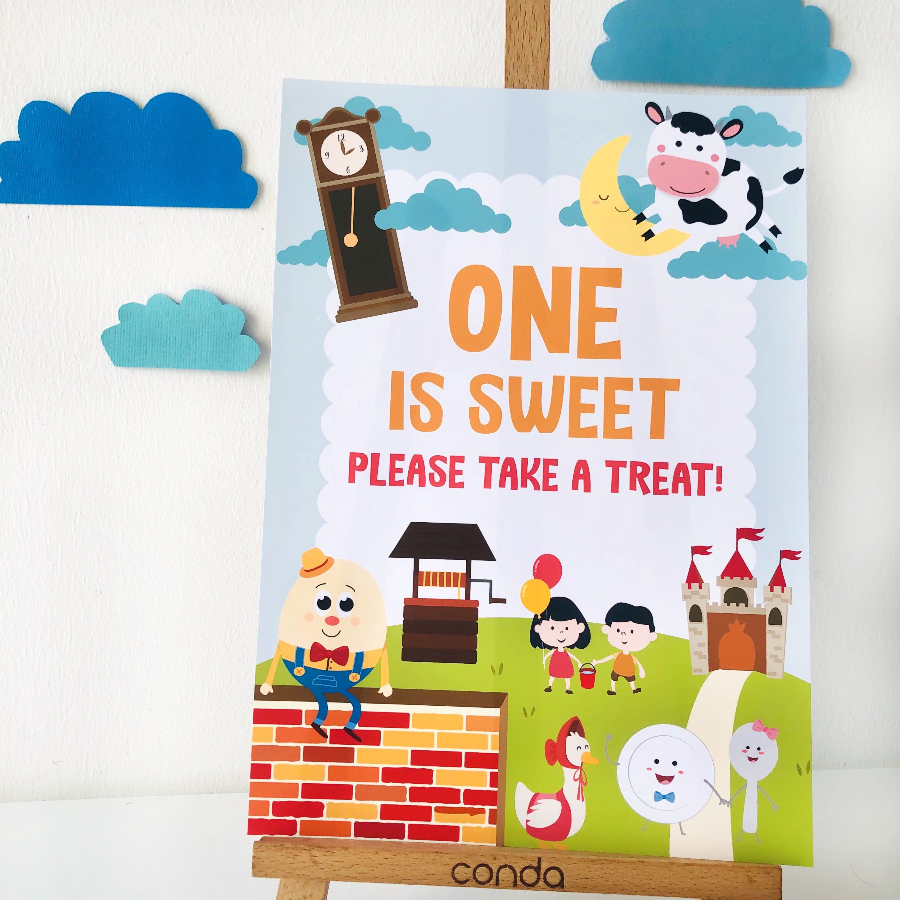 Nursery Rhyme Party Sign design preview