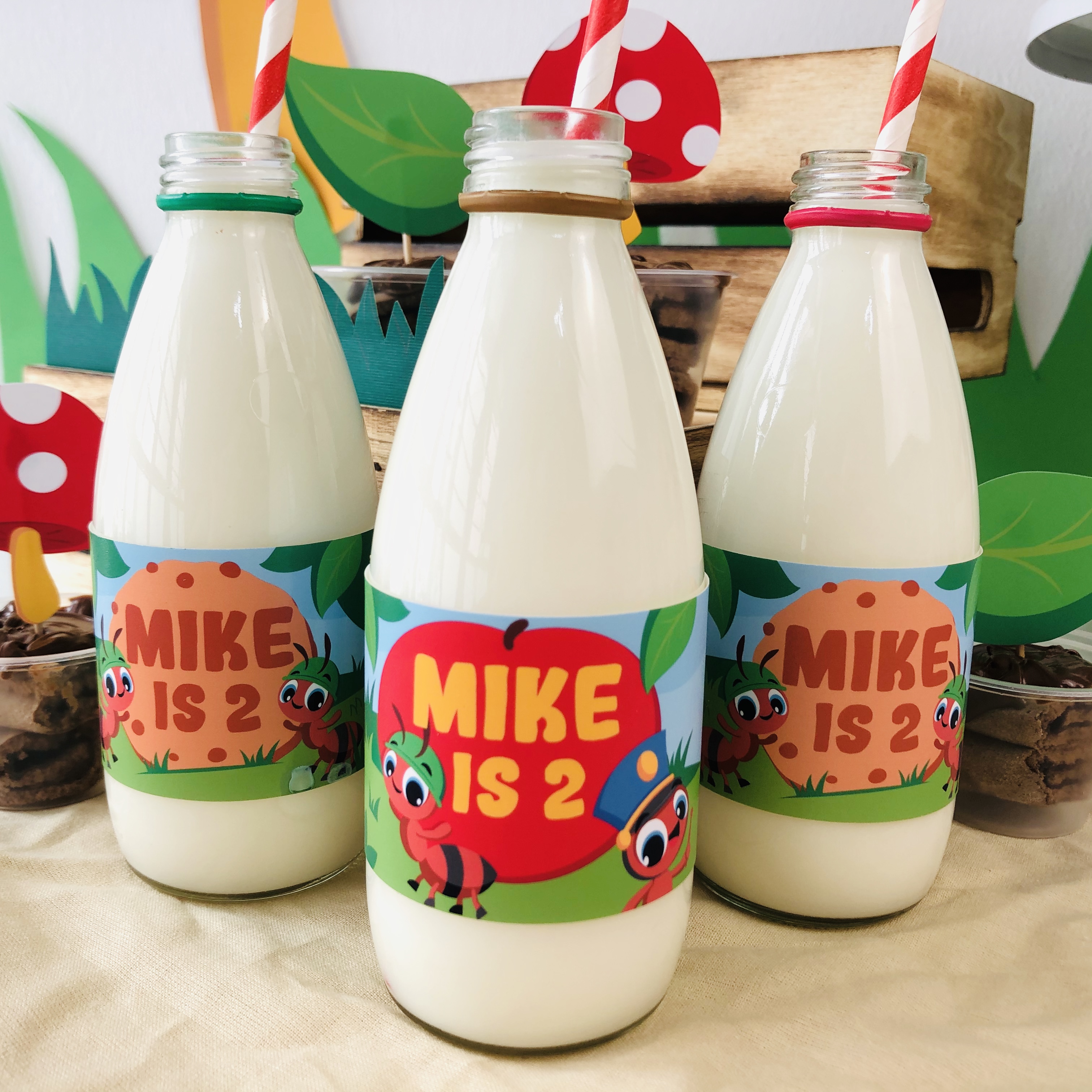 Ants go Marching Bottle Wrappers design preview