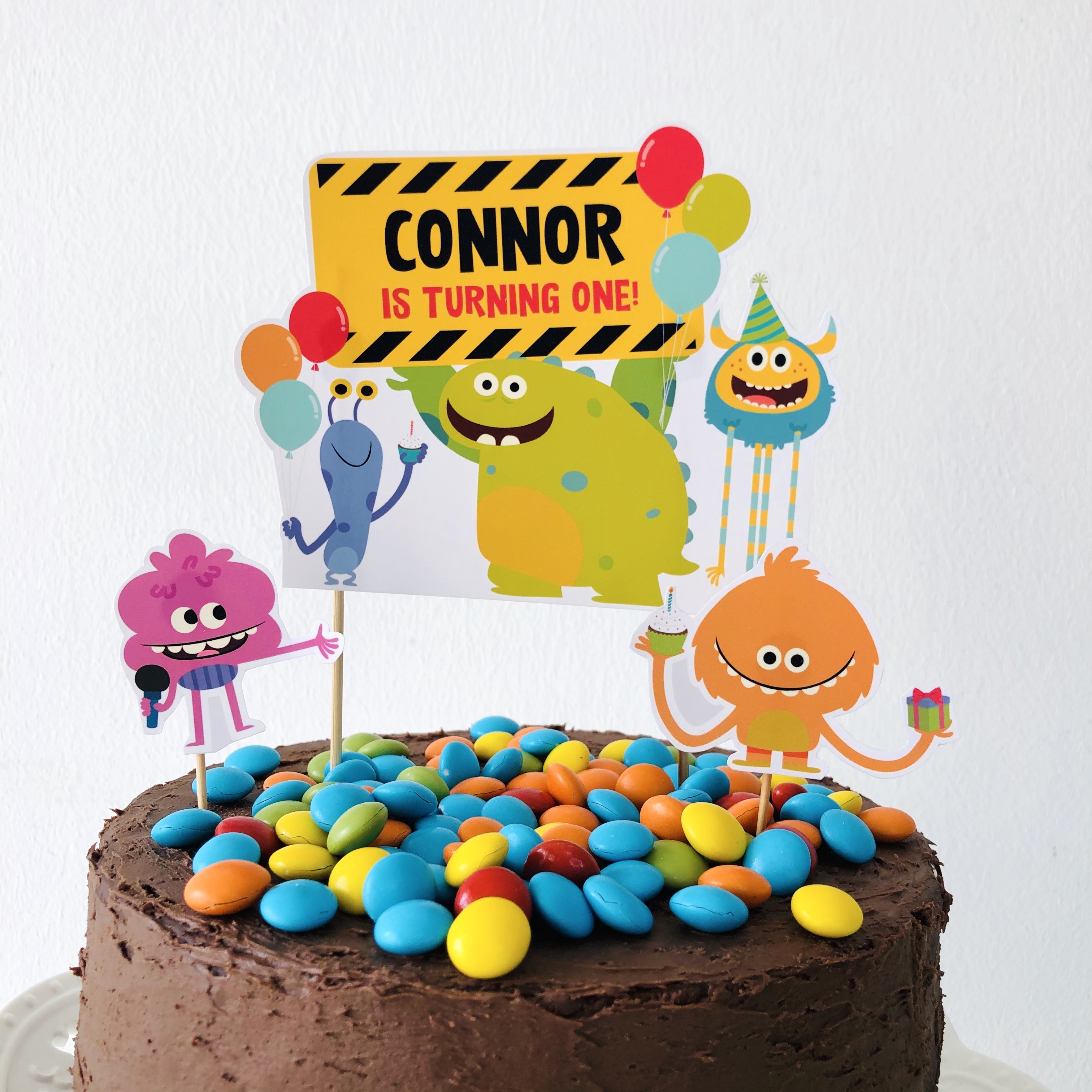 Monsters Cake Topper design preview