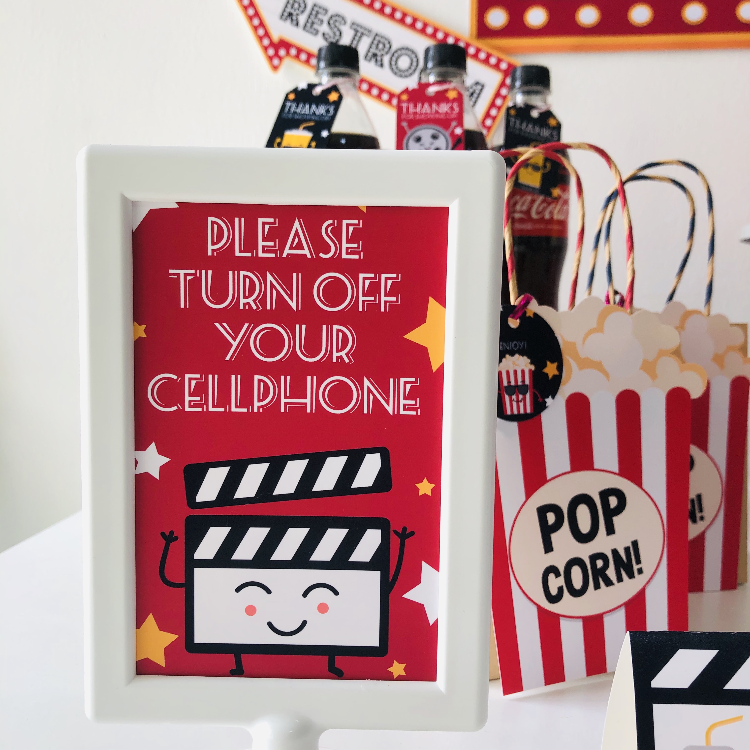 Movie Night Sign design preview