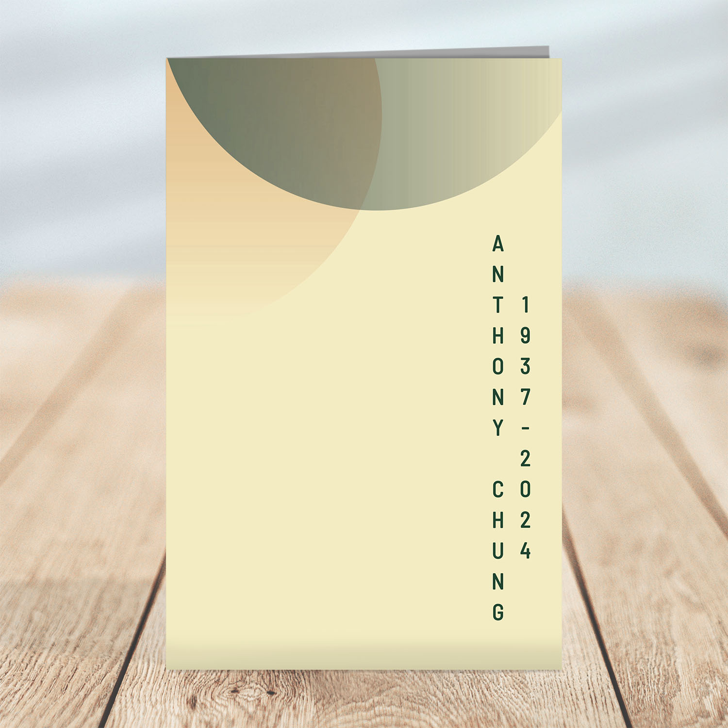Modern Geometric Funeral Program design preview