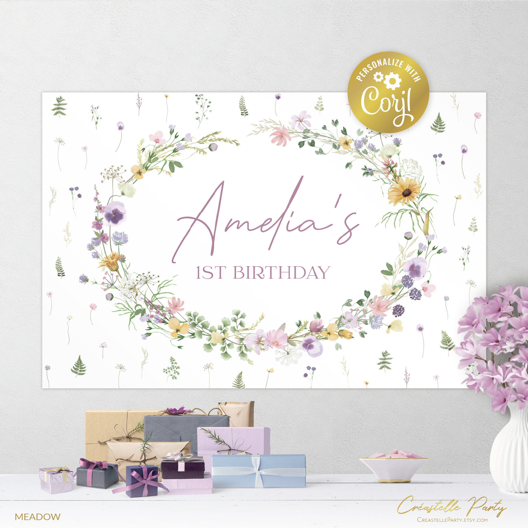 meadow delicate - backdrop 1 design preview