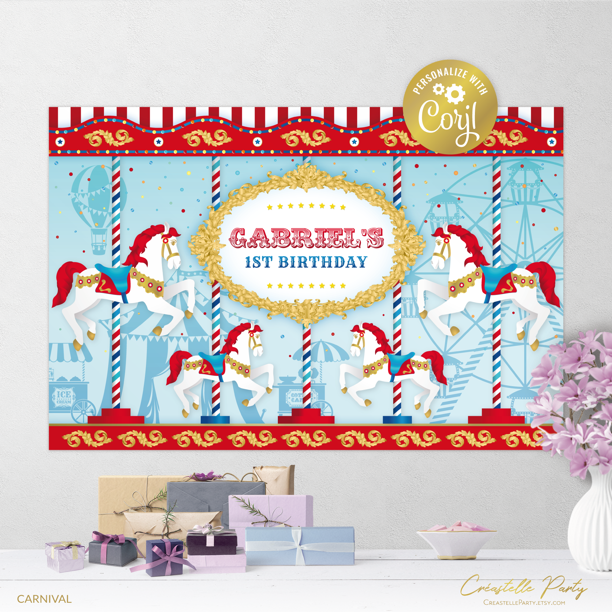 carnival red - backdrop 3 design preview