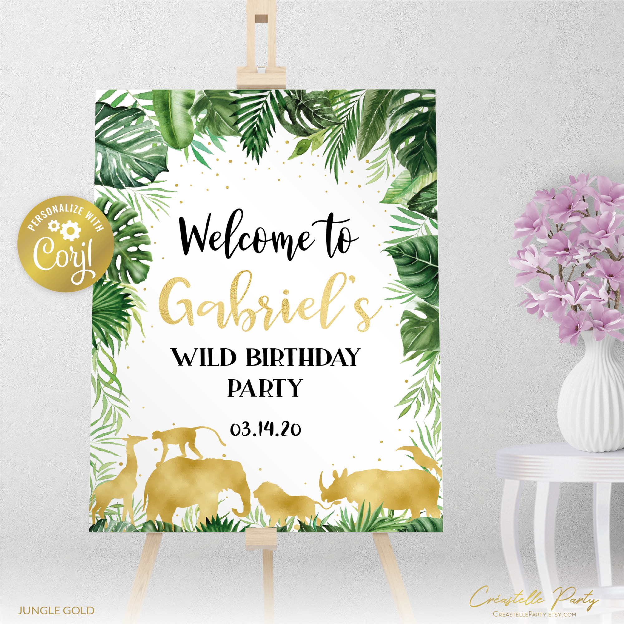 jungle gold - welcome design preview