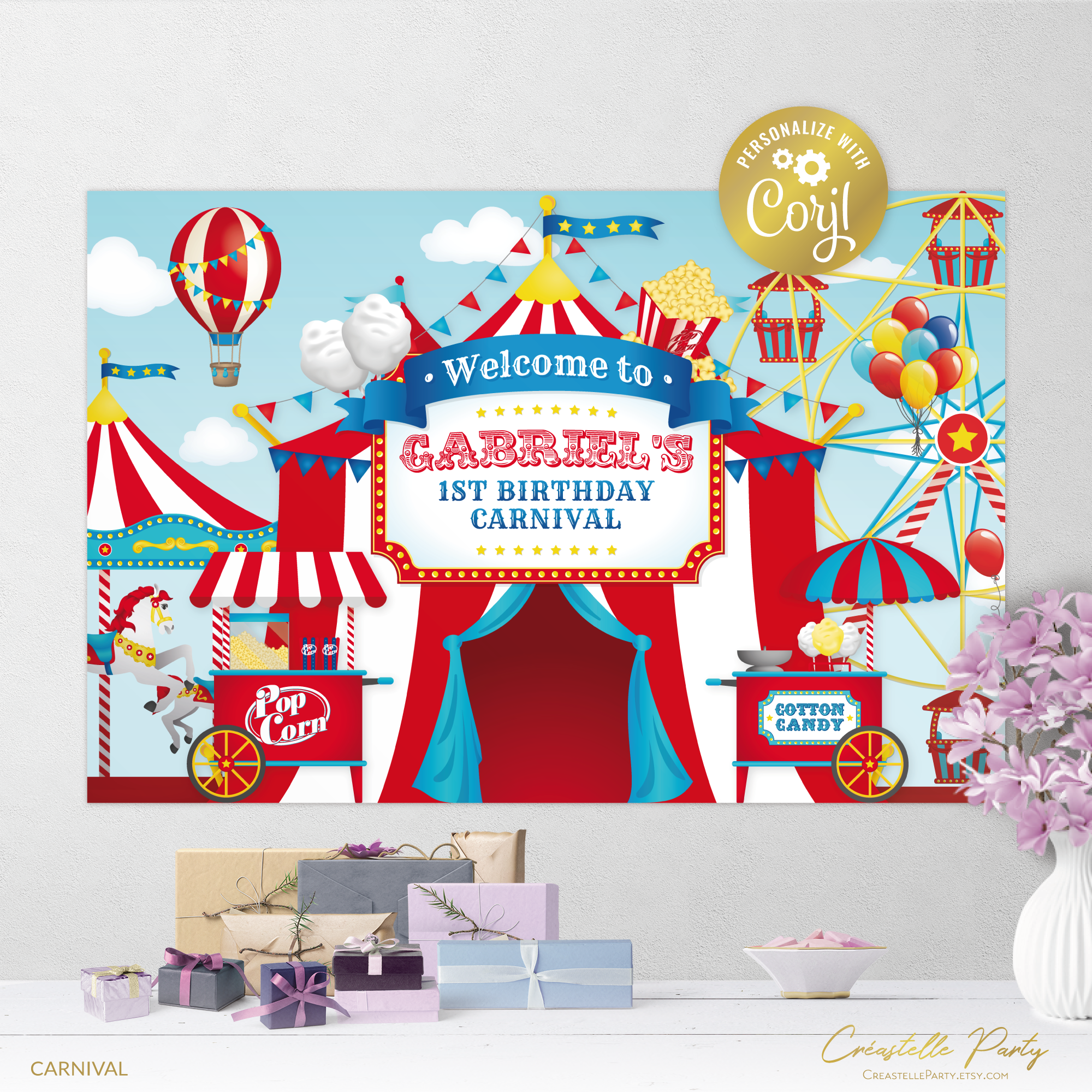 carnival red - backdrop 2 design preview