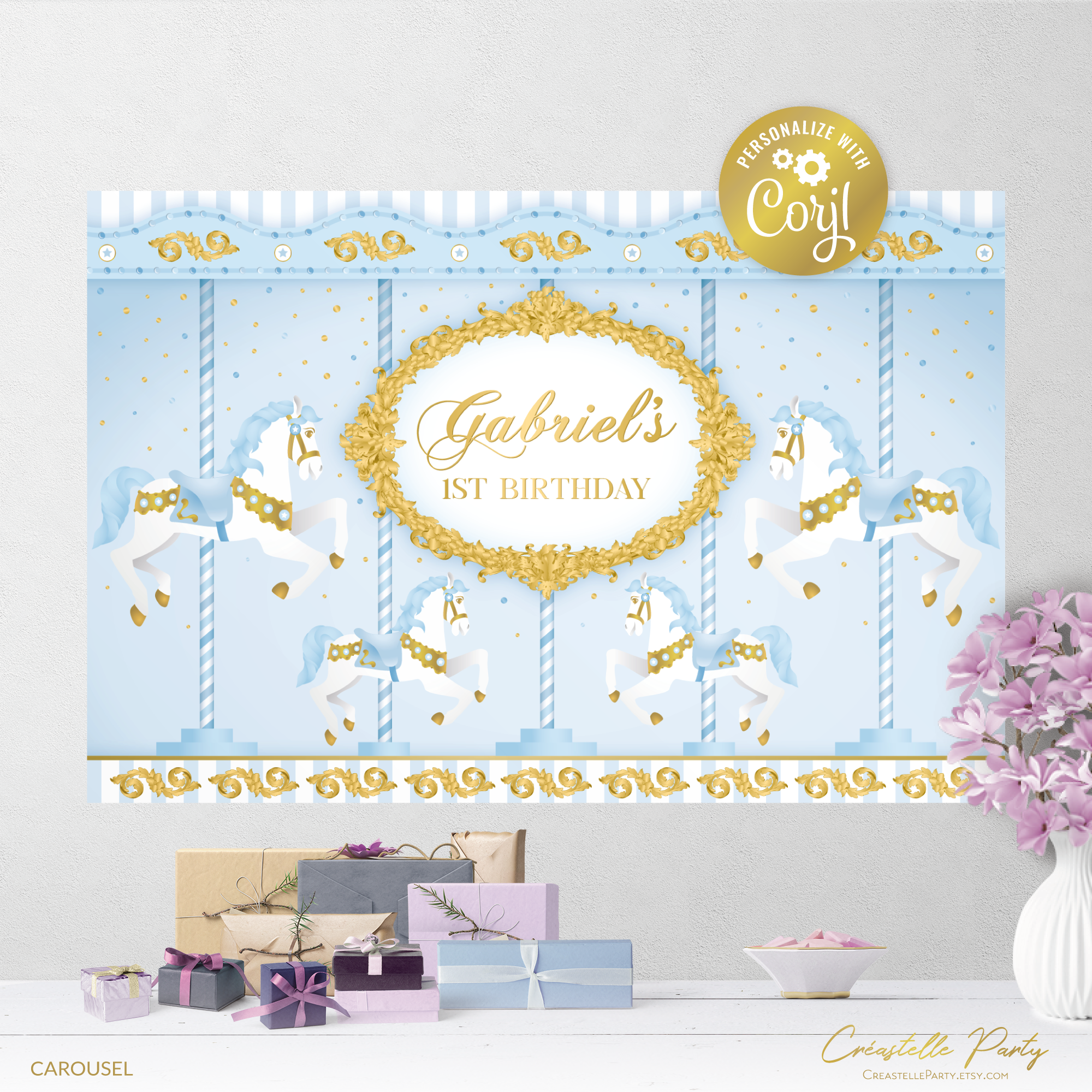 carousel sky - backdrop 3 design preview
