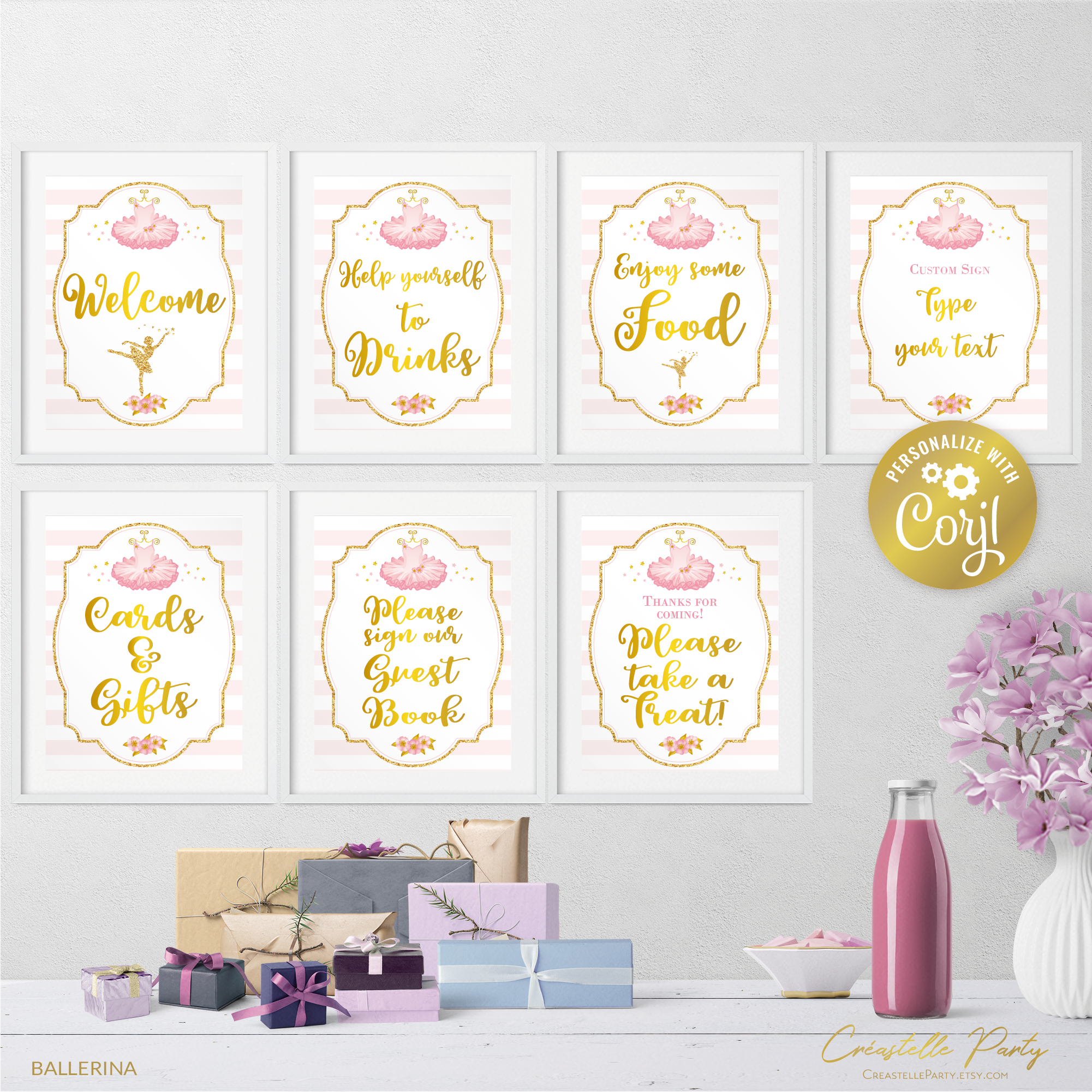 ballerina pink - signs design preview
