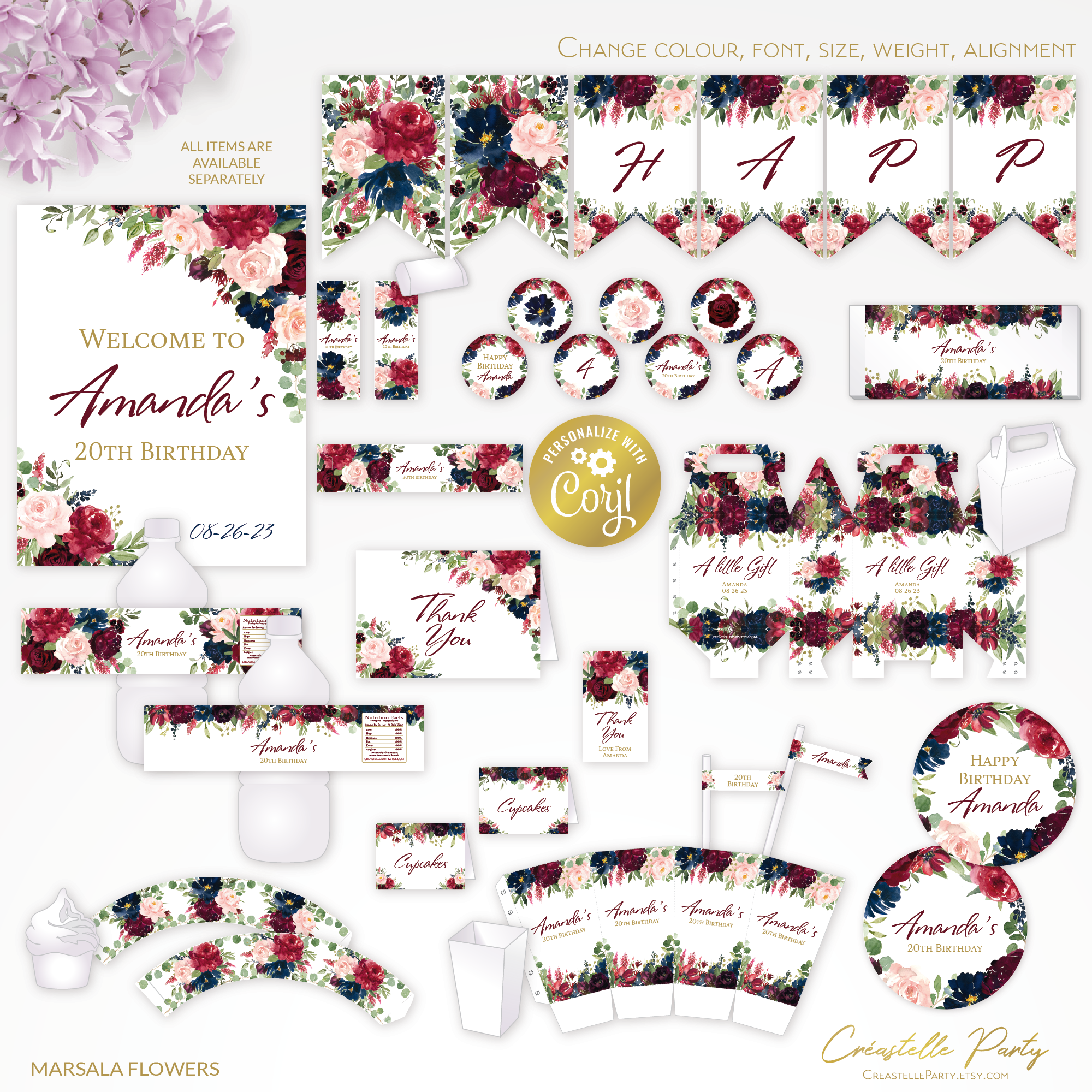 marsala navy - decors design preview