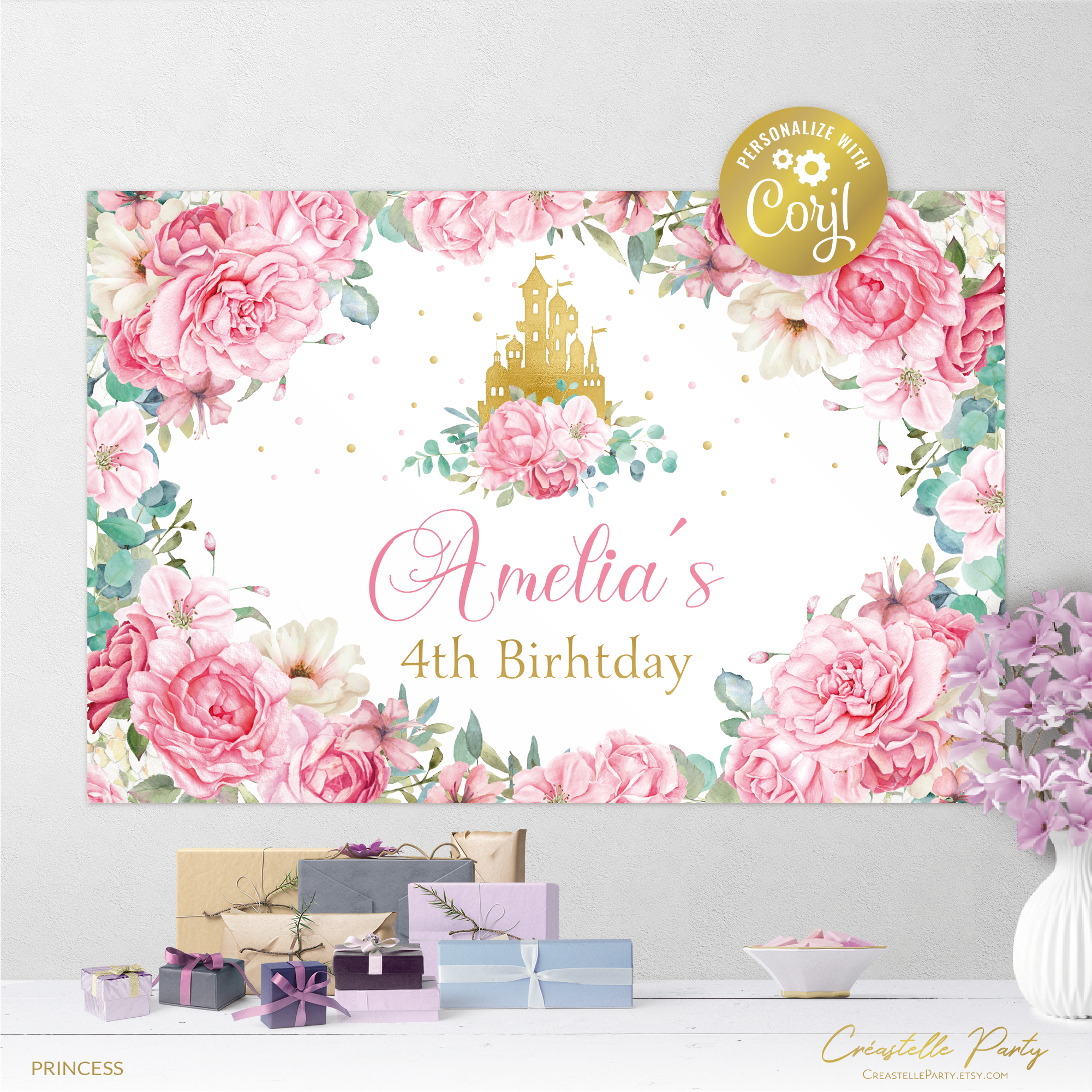 wtrcol princess castle - backdrop 1 design preview