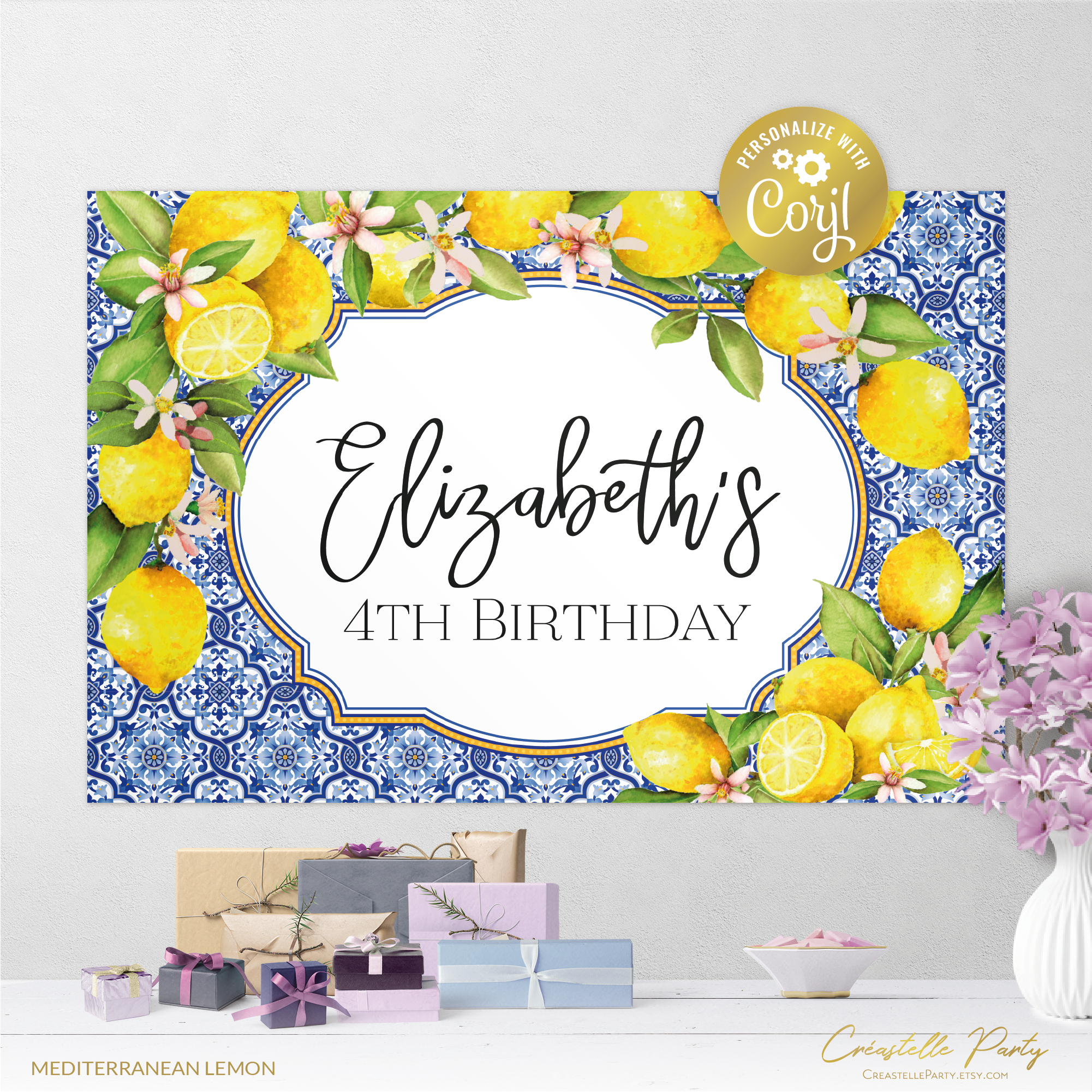 lemon mediterranean - backdrop 1 design preview
