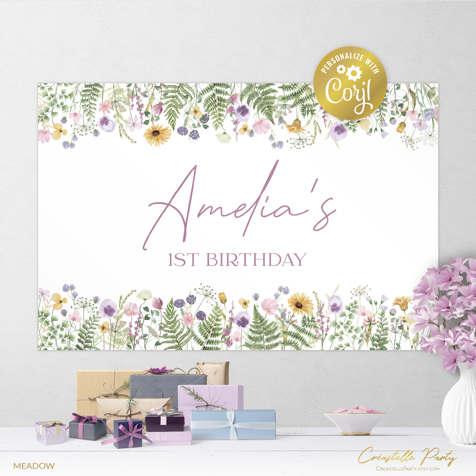 meadow delicate - backdrop 2 design preview