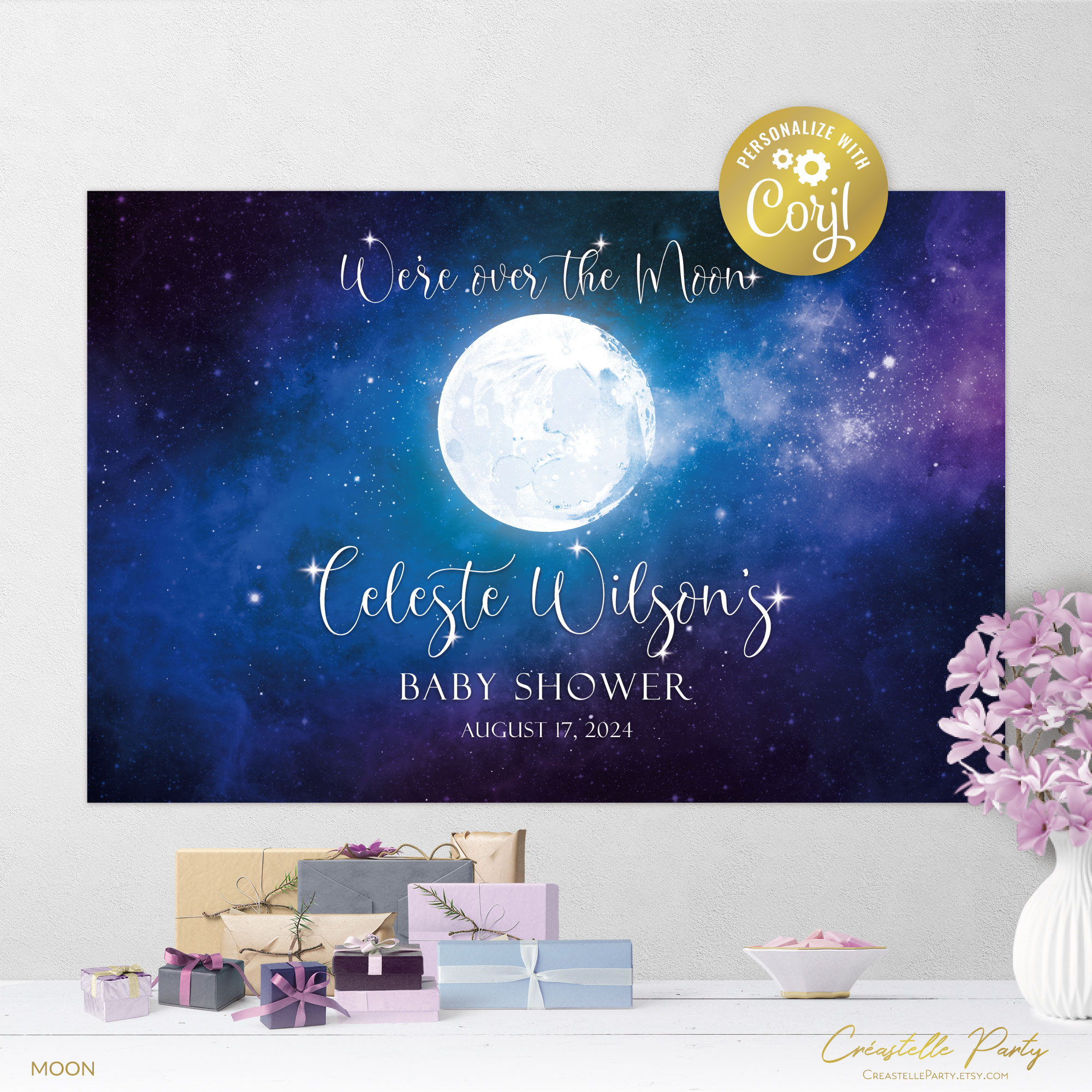 moon white - backdrop design preview