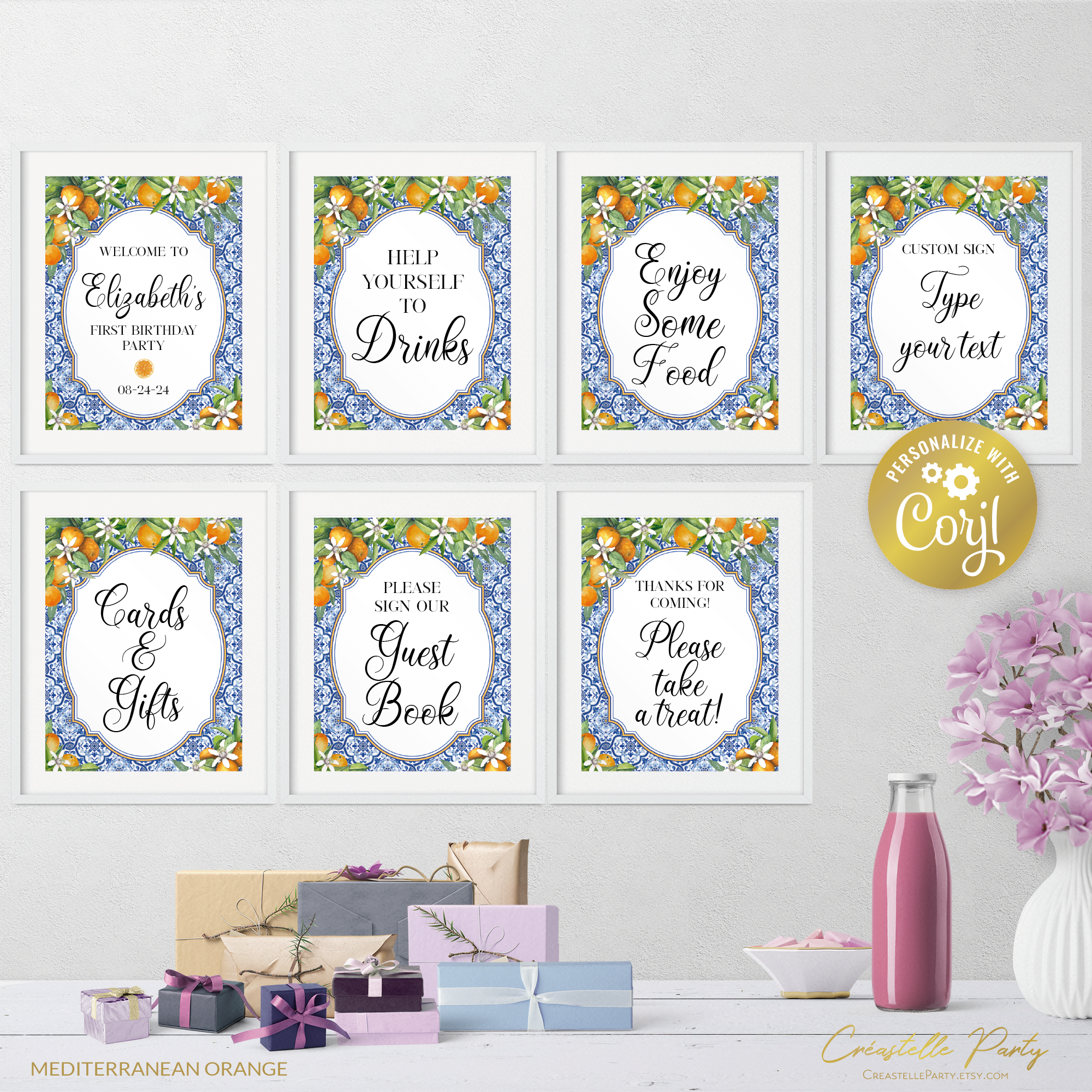 orange mediterranean - signs design preview