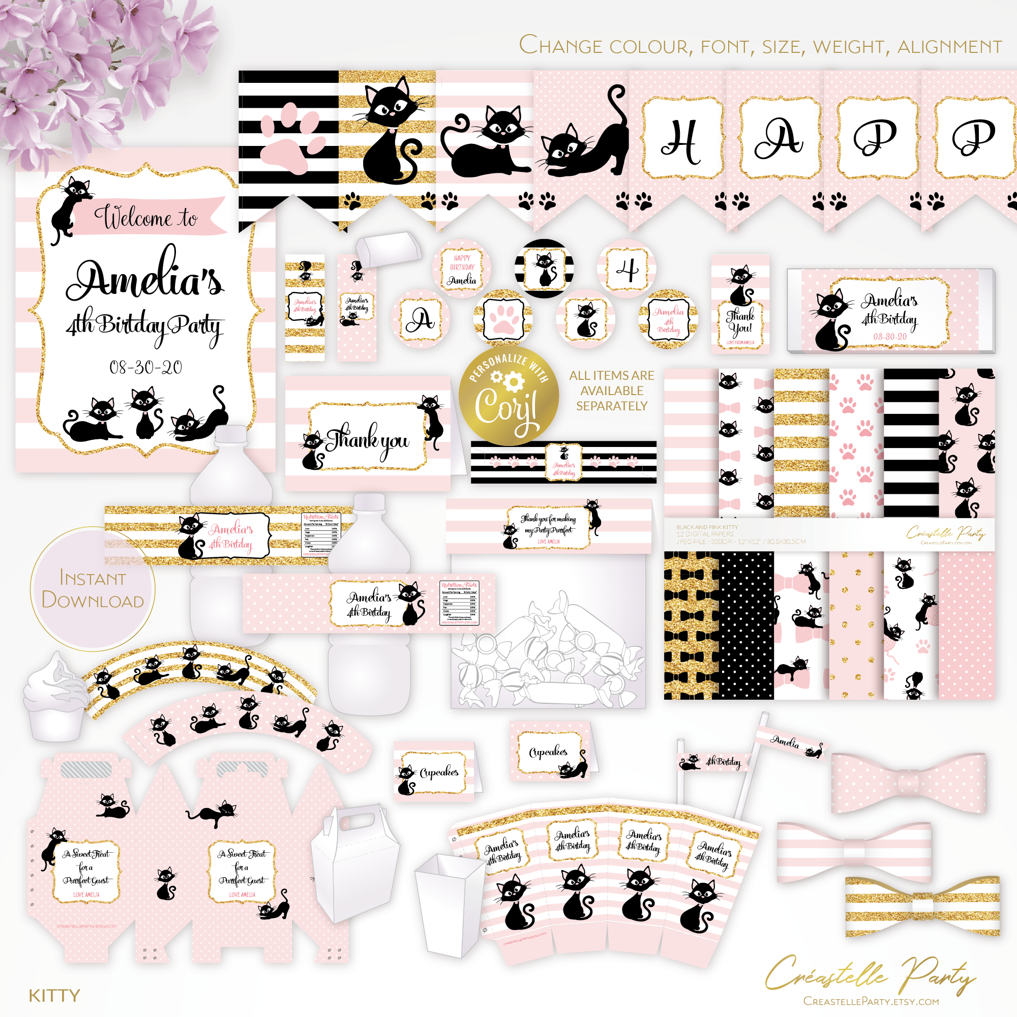 kitty pink - decors design preview