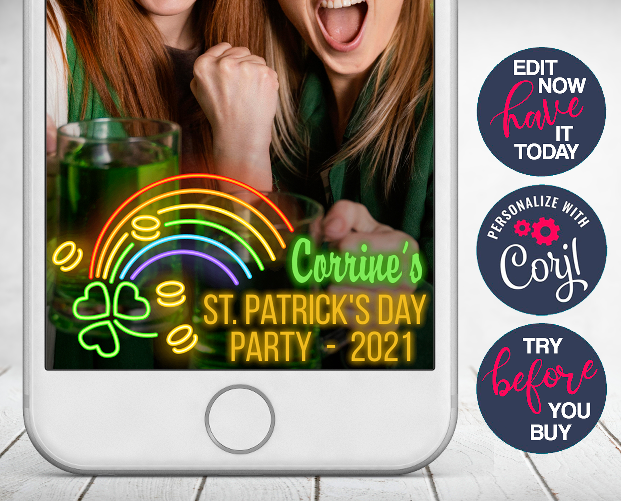 St. Patrick's Day Filter design preview