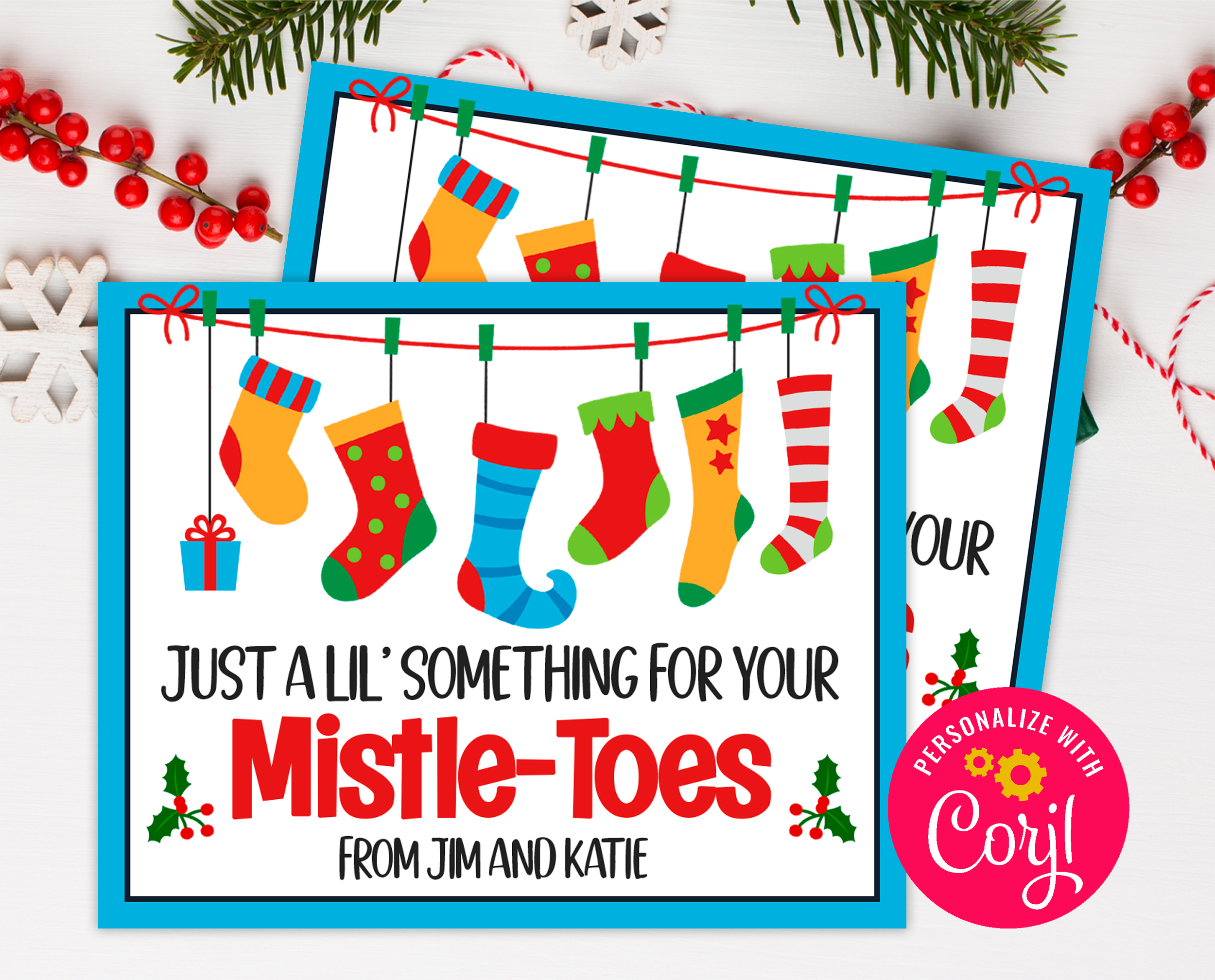 For Your Mistle-Toes Tag design preview