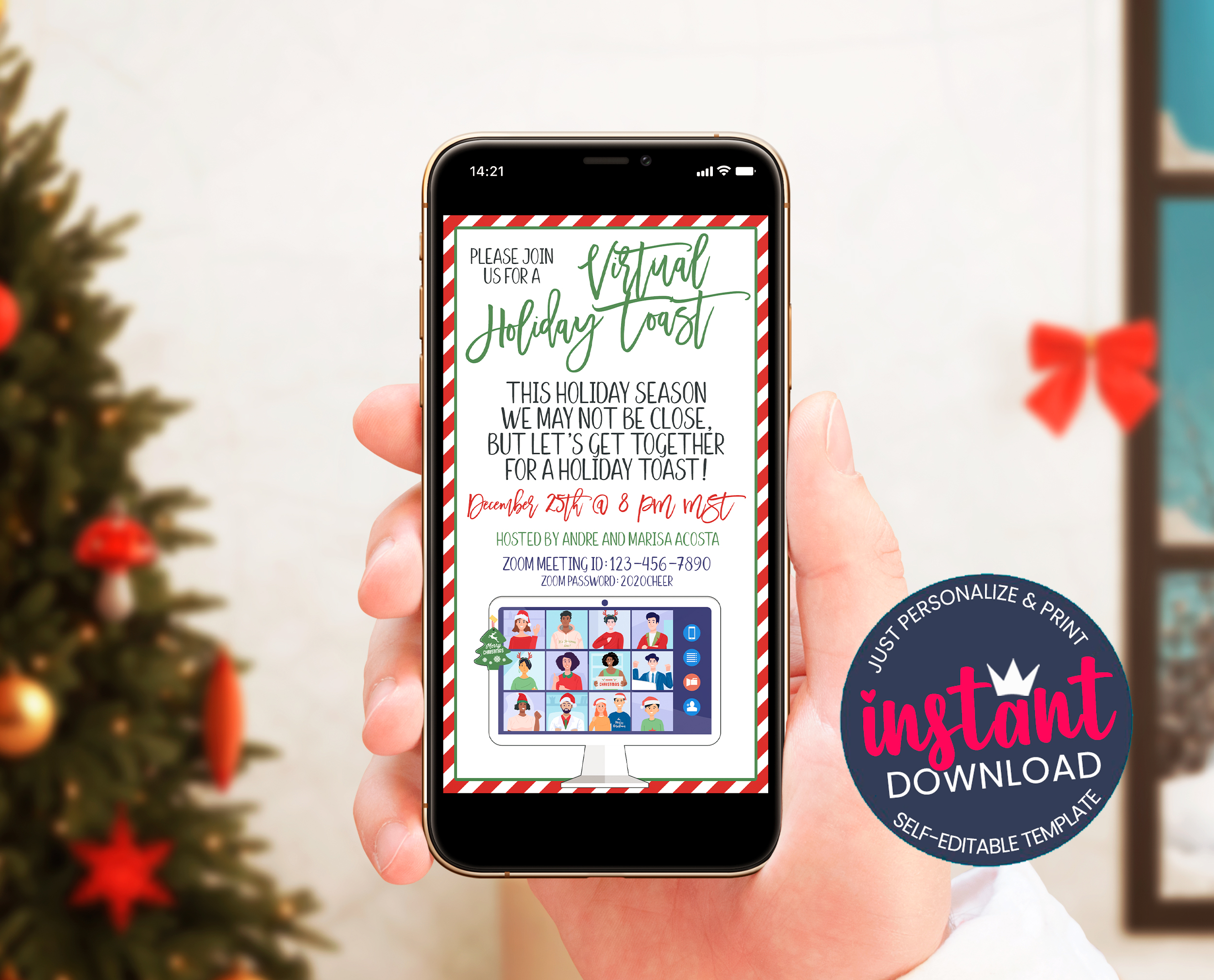 Virtual Holiday Cheer 3 design preview