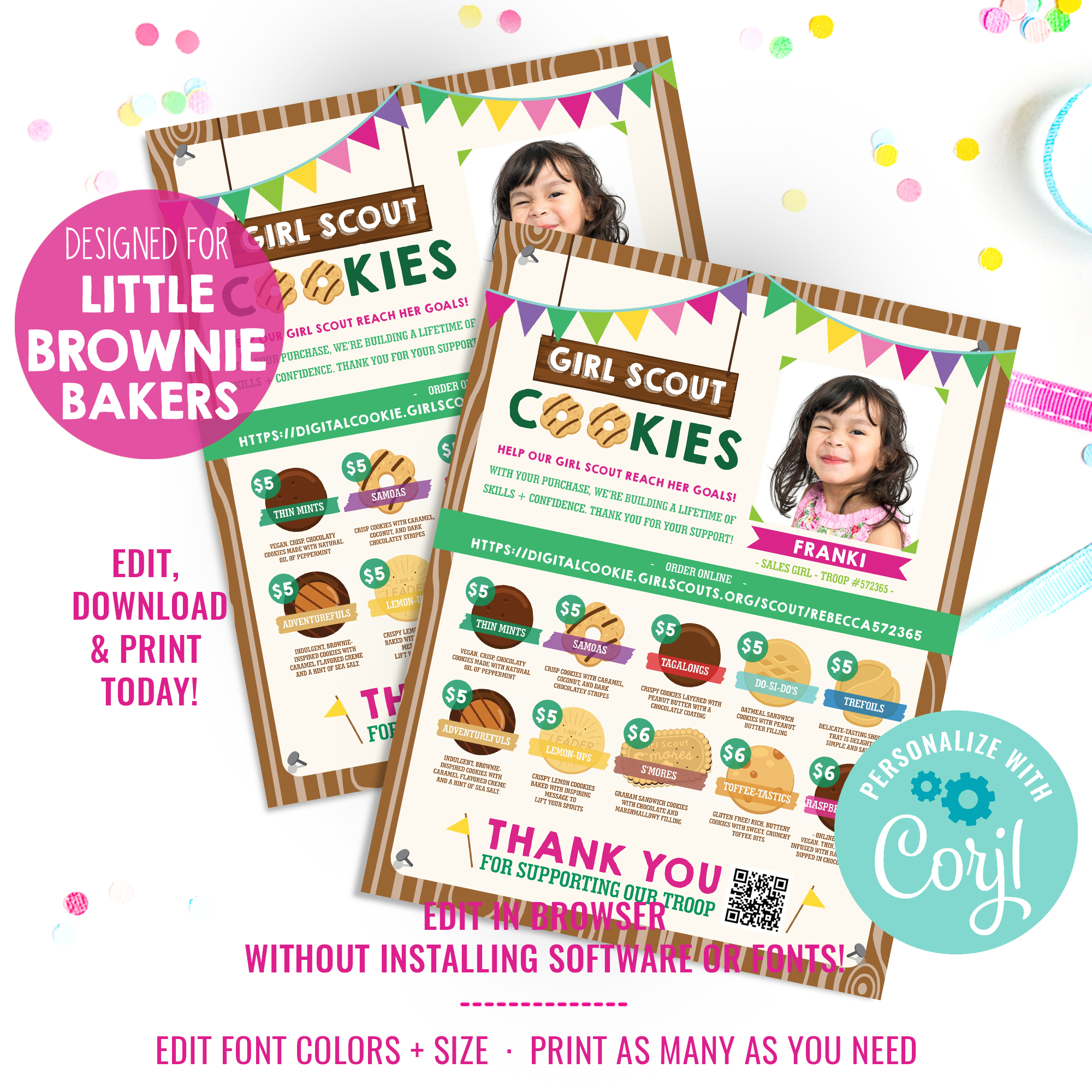 LBB Cookie Seller Desk Flyer design preview