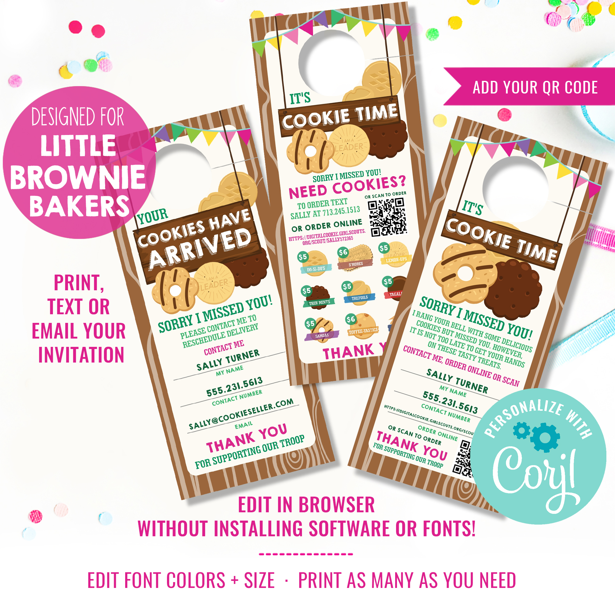 LBB CookieSeller DoorHangerMenu QR design preview