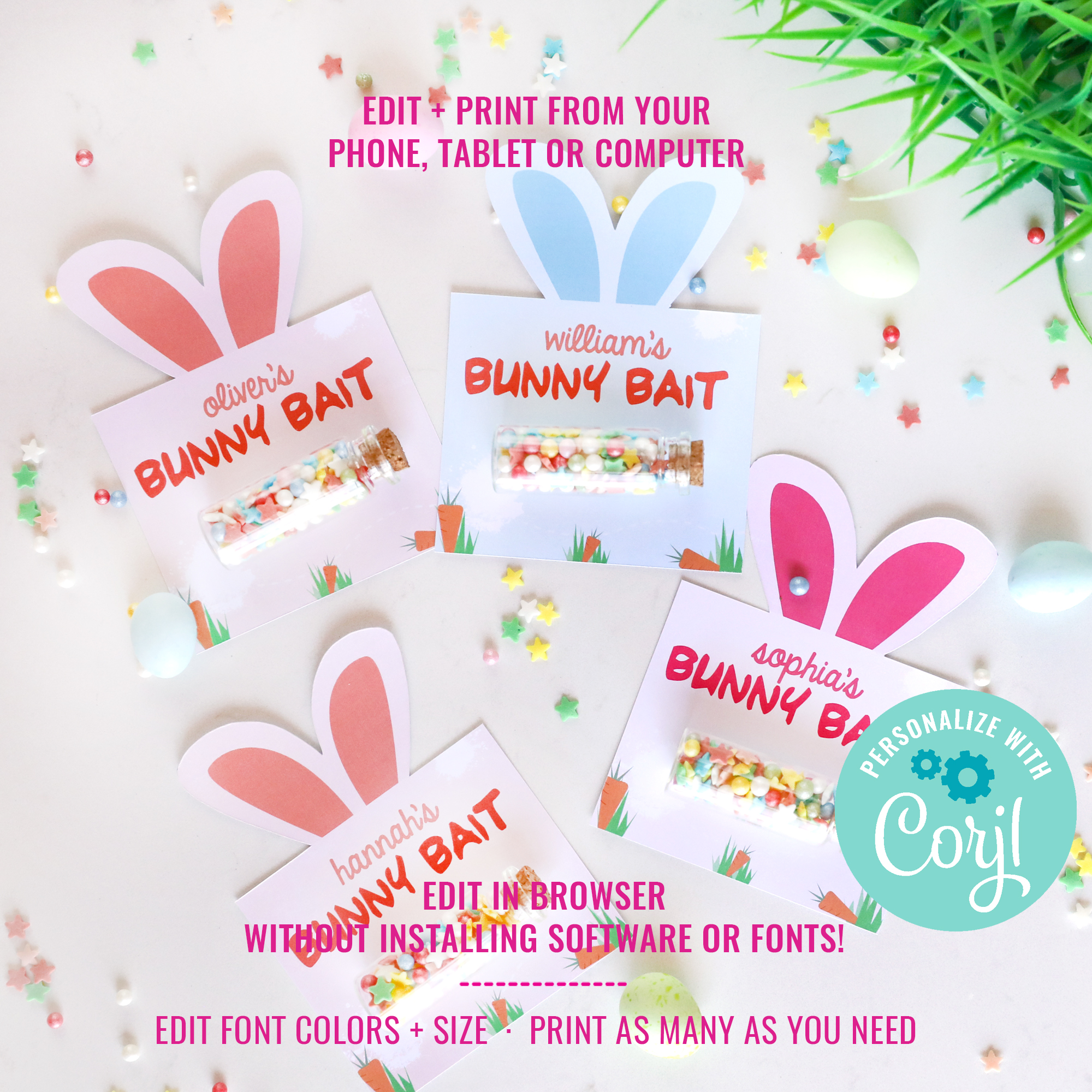 Bunny Bait Card design preview