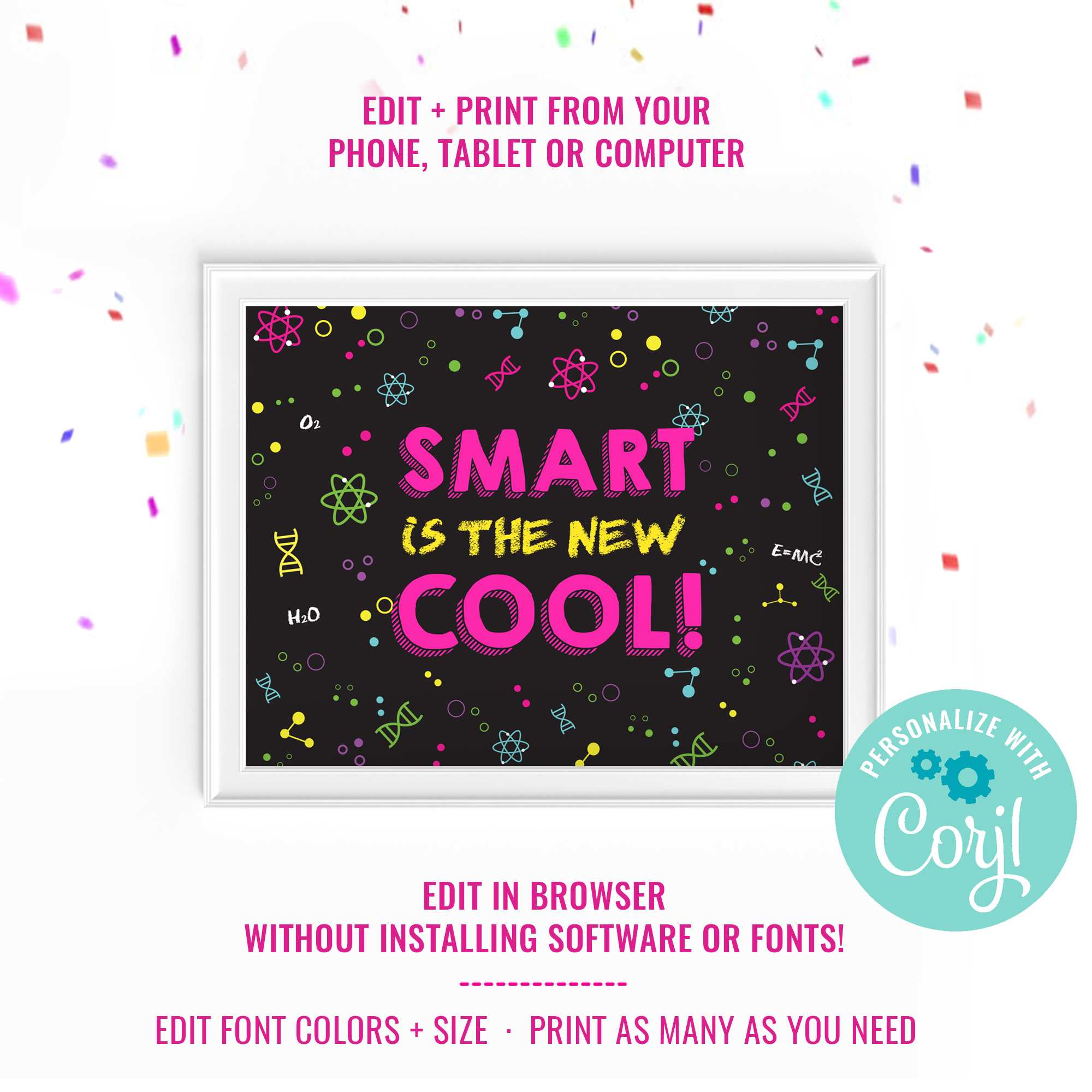 Science Party_Smart Poster design preview