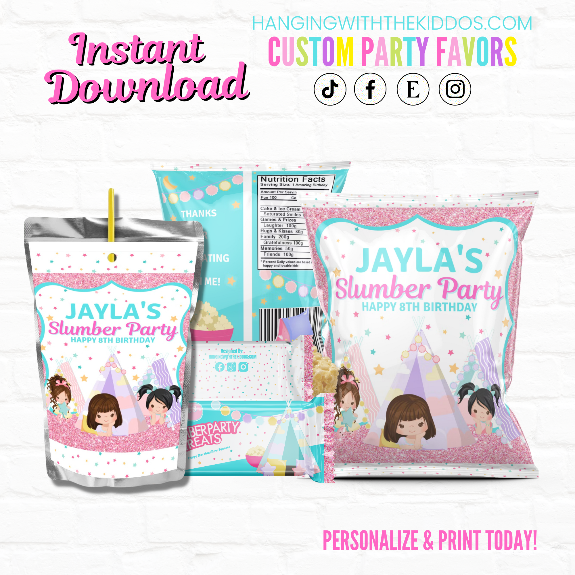 Slumber Party Package 2 design preview