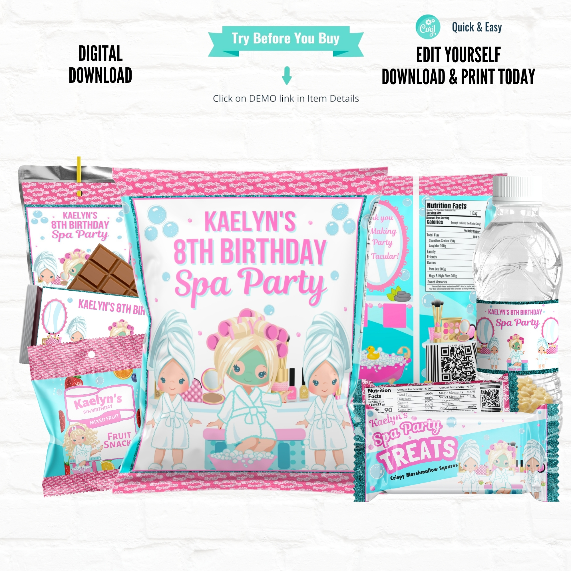 Spa Party  Large Bundle 03 design preview