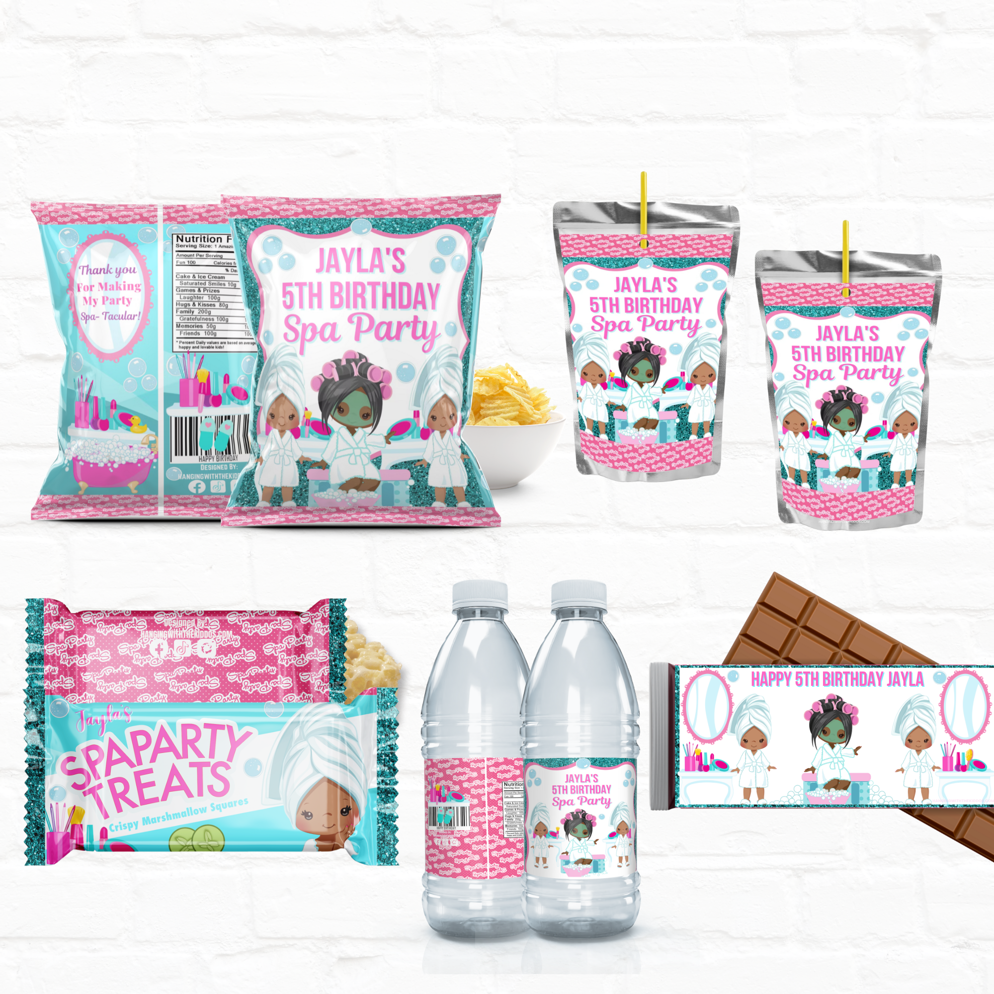 Spa Party Package 1 design preview