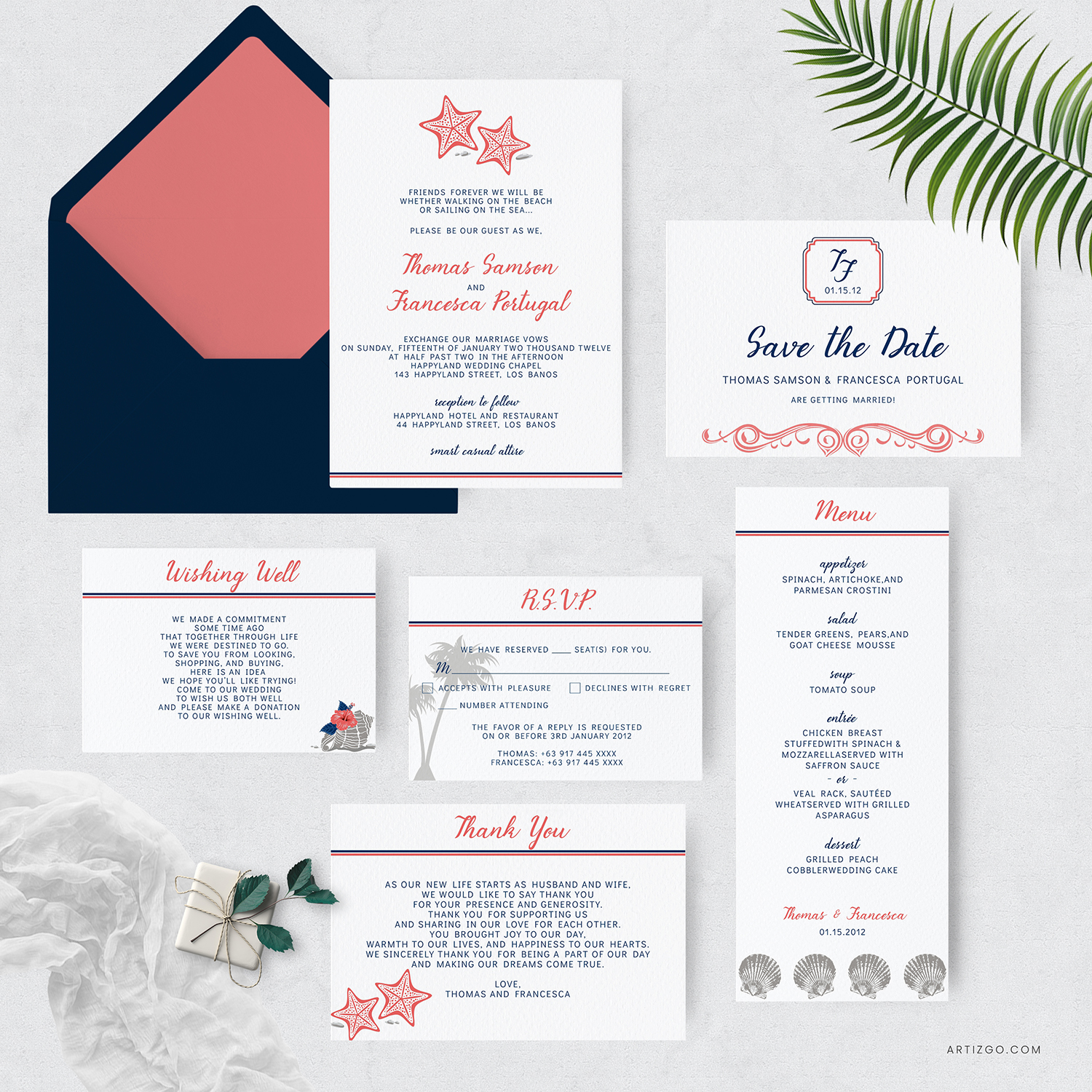 TVW065 Tropical Beach Wedding Bundle design preview