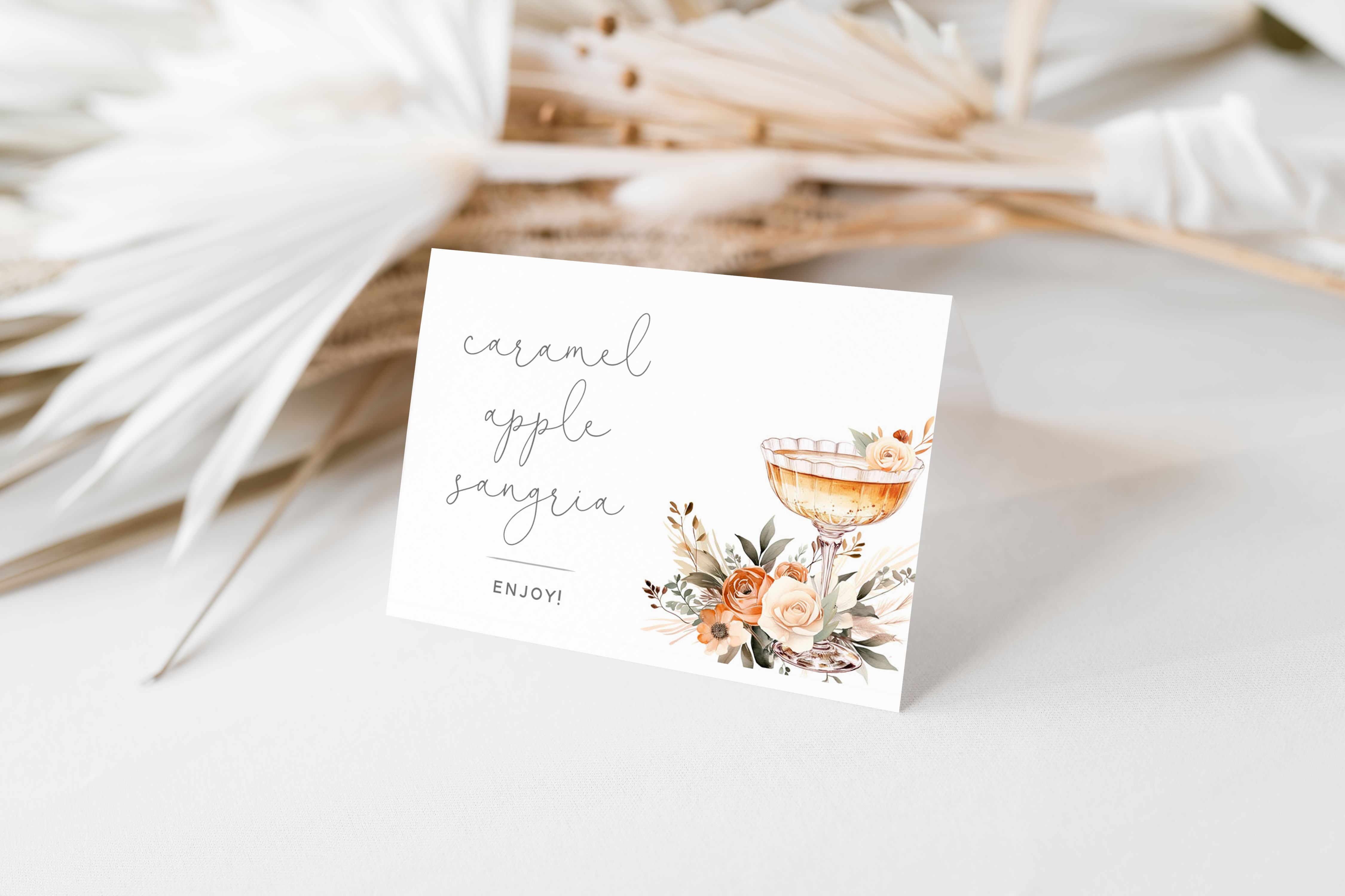 Fall Cocktails Food Cards design preview