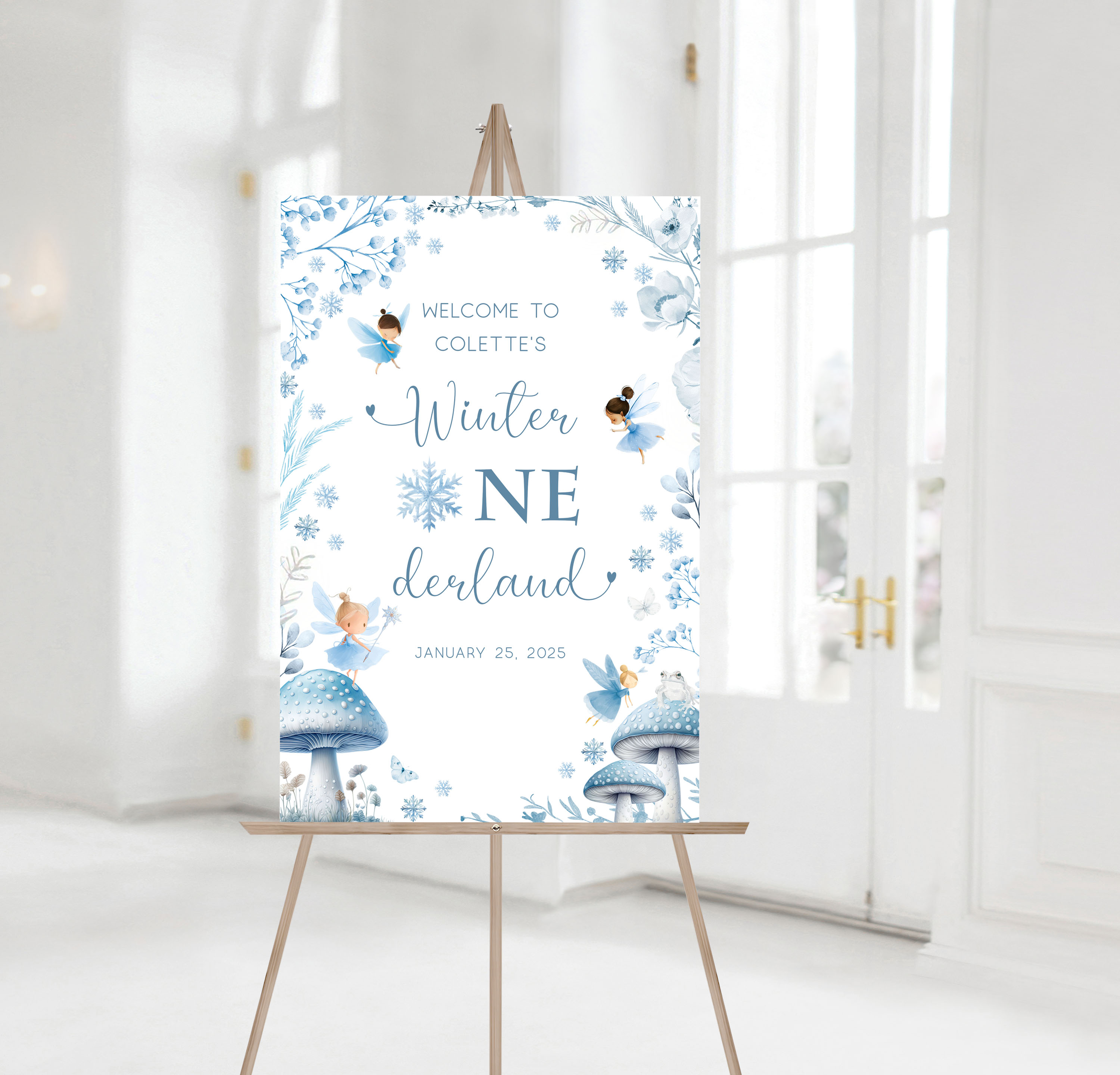 Winter Fairies Welcome Sign- Onderland design preview
