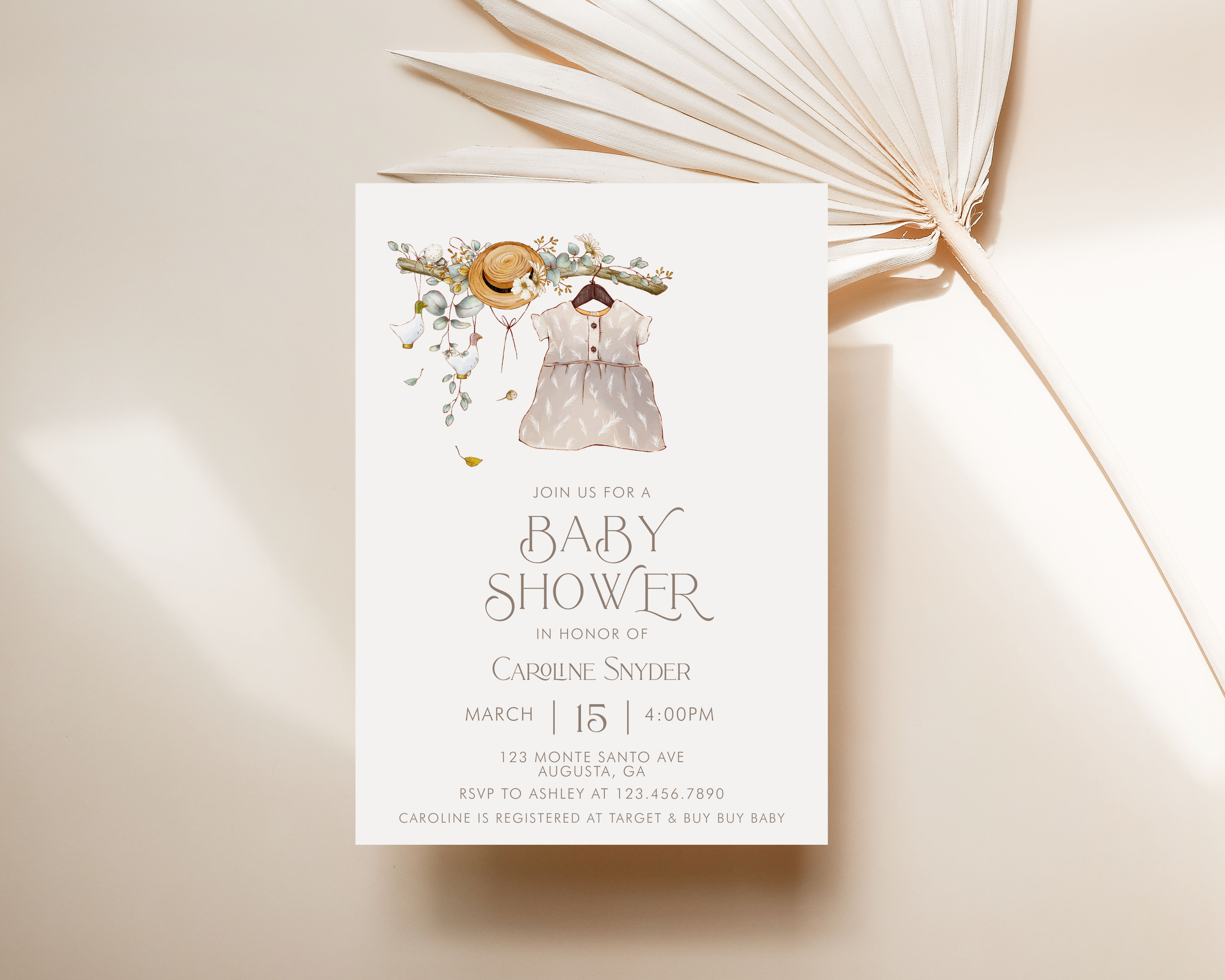 Storybook Baby Shower Invitation- Baby Girl design preview