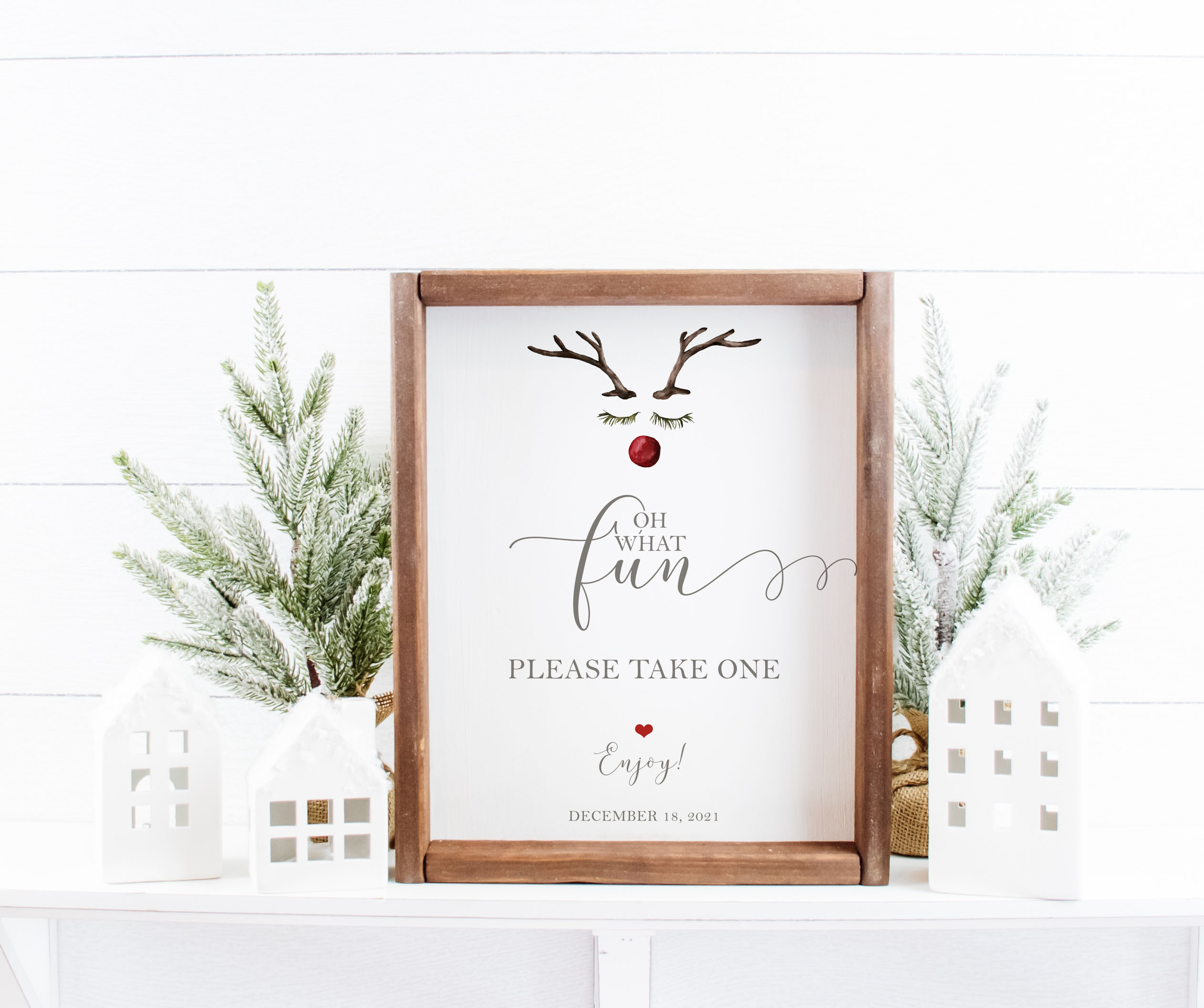 Rudolph Favor Signs design preview