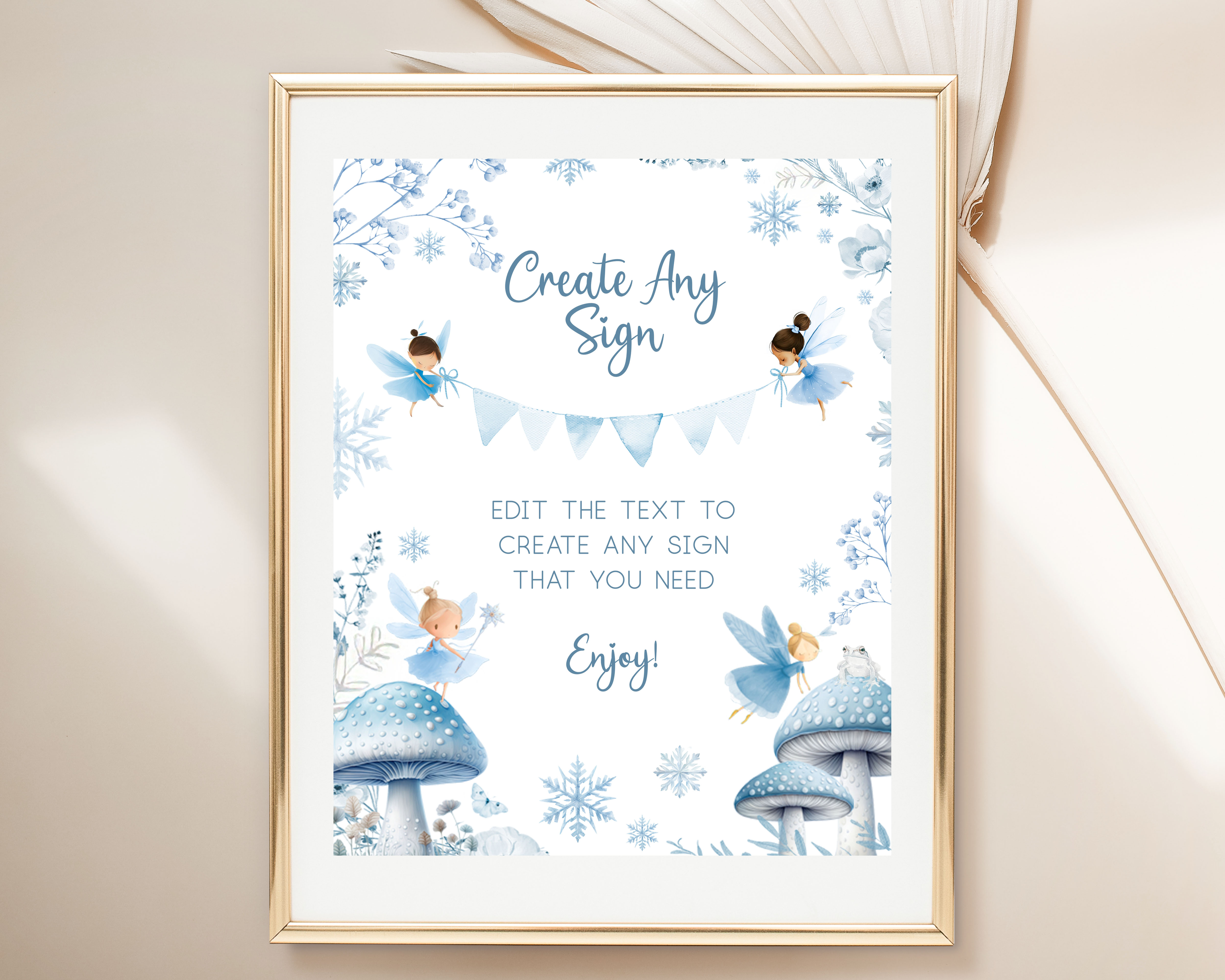 Winter Fairies DIY/Custom Signs design preview