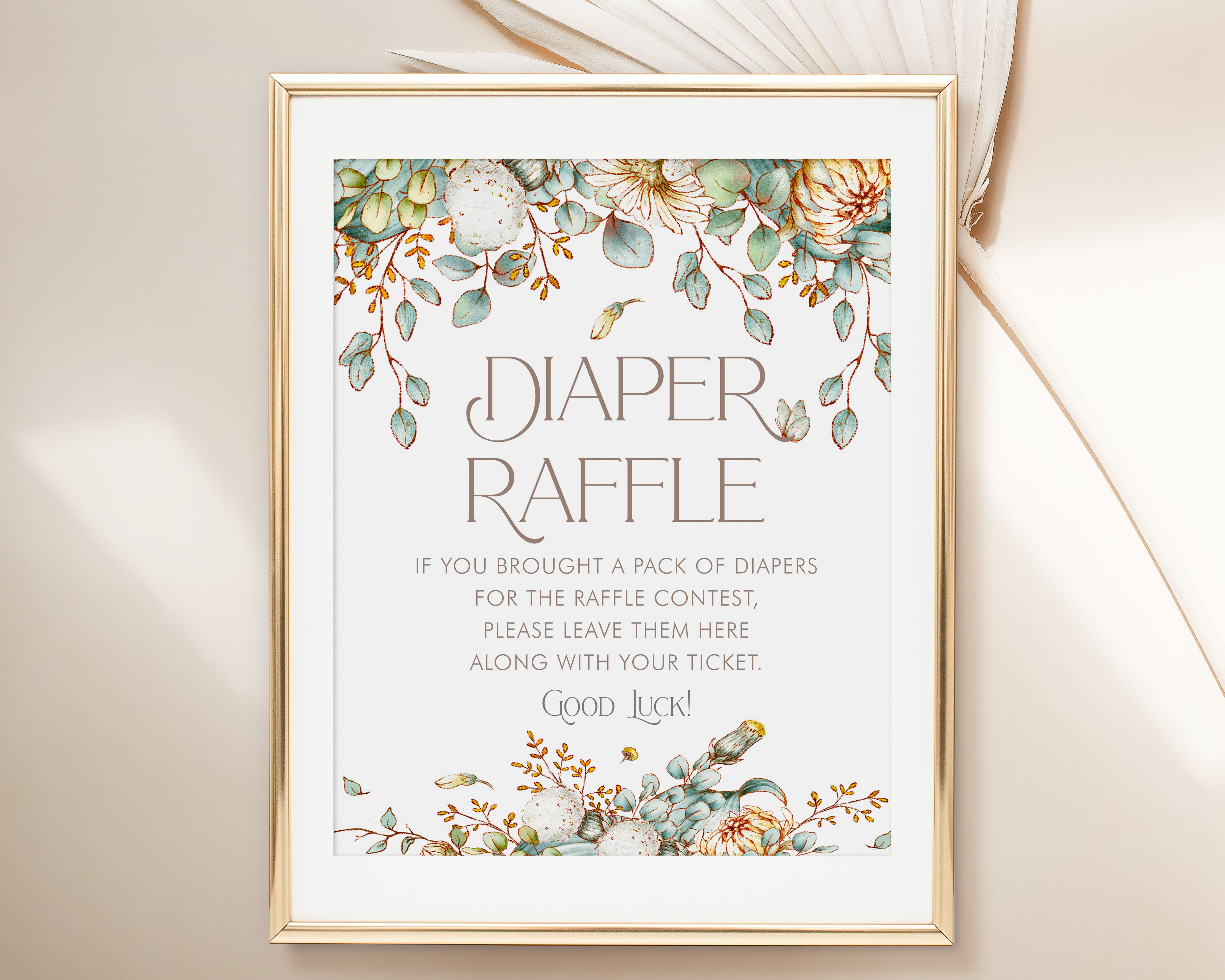 Storybook Diaper Raffle Sign design preview